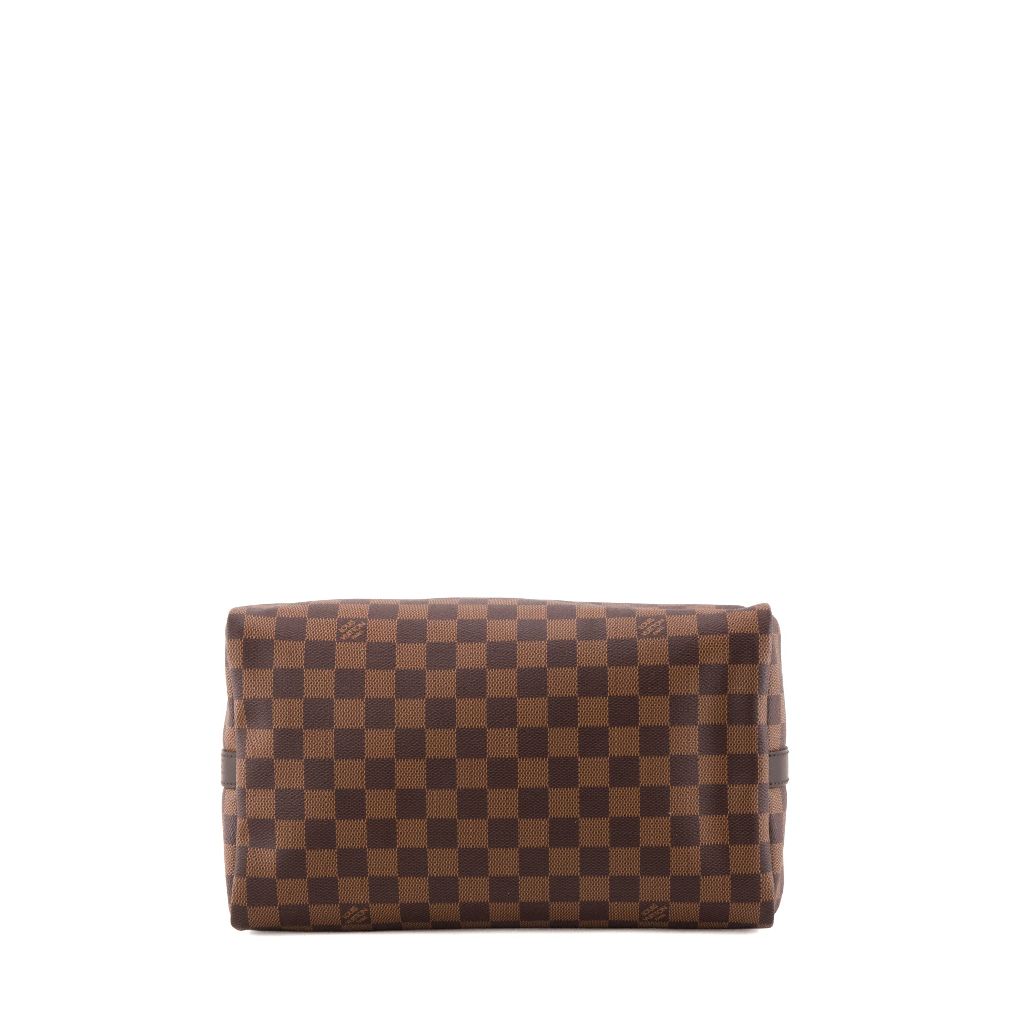 LOUIS VUITTON - Sac à bandoulière Speedy 30 Louis Vuitton en toile enduite damier ébène