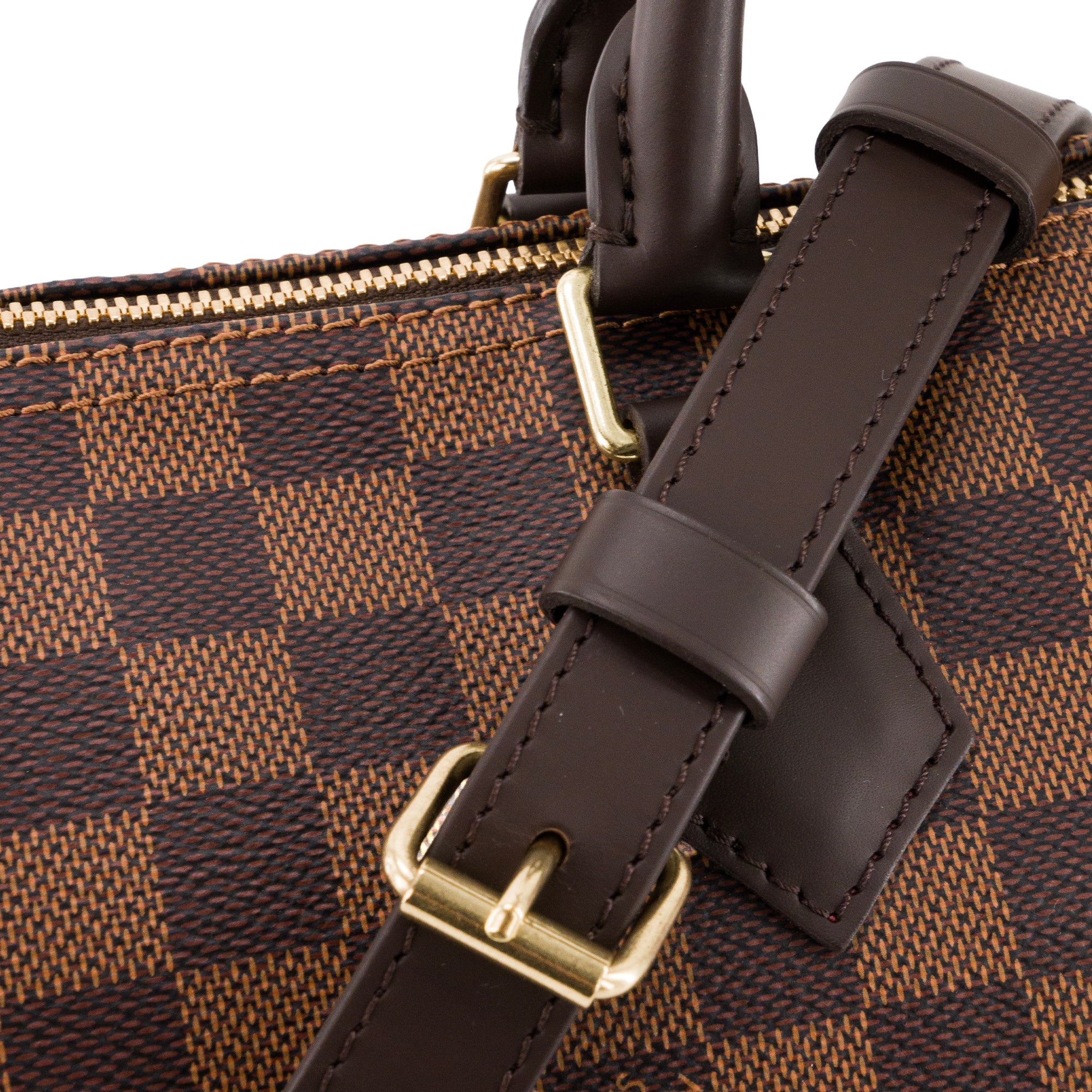 LOUIS VUITTON - Sac à bandoulière Speedy 30 Louis Vuitton en toile enduite damier ébène