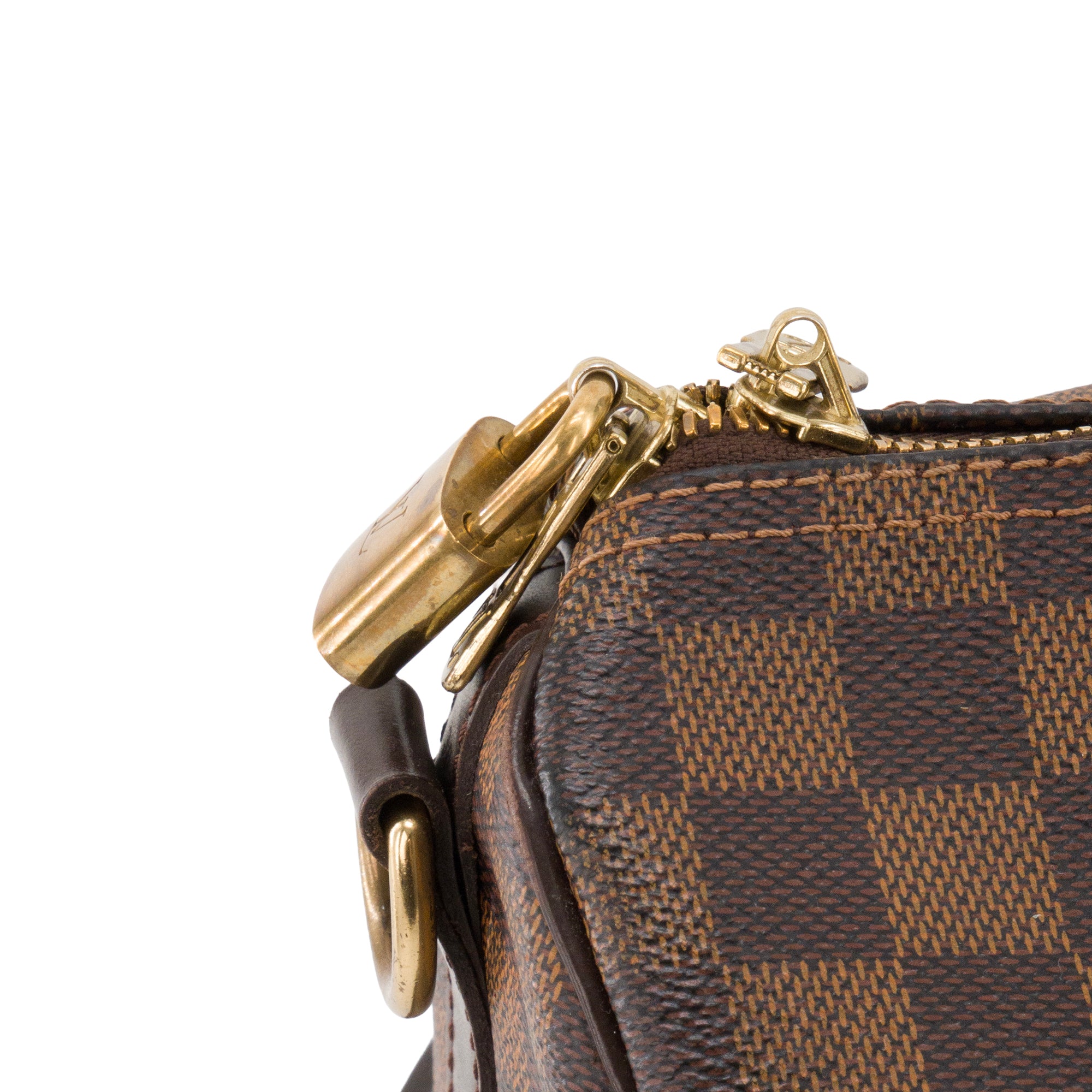 LOUIS VUITTON - Sac à bandoulière Speedy 30 Louis Vuitton en toile enduite damier ébène