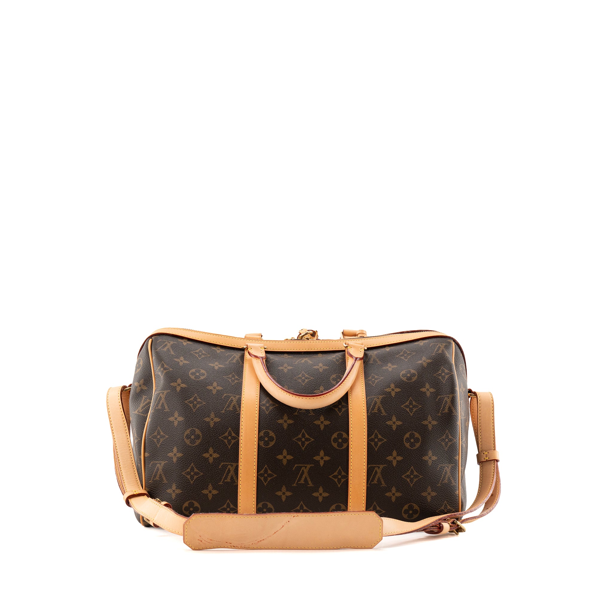 LOUIS VUITTON - Sac à bandoulière Speedy 35 Louis Vuitton x Sofia Coppola en toile enduite monogrammée marron vintage