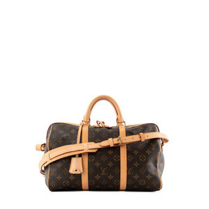LOUIS VUITTON - Sac à bandoulière Speedy 35 Louis Vuitton x Sofia Coppola en toile enduite monogrammée marron vintage