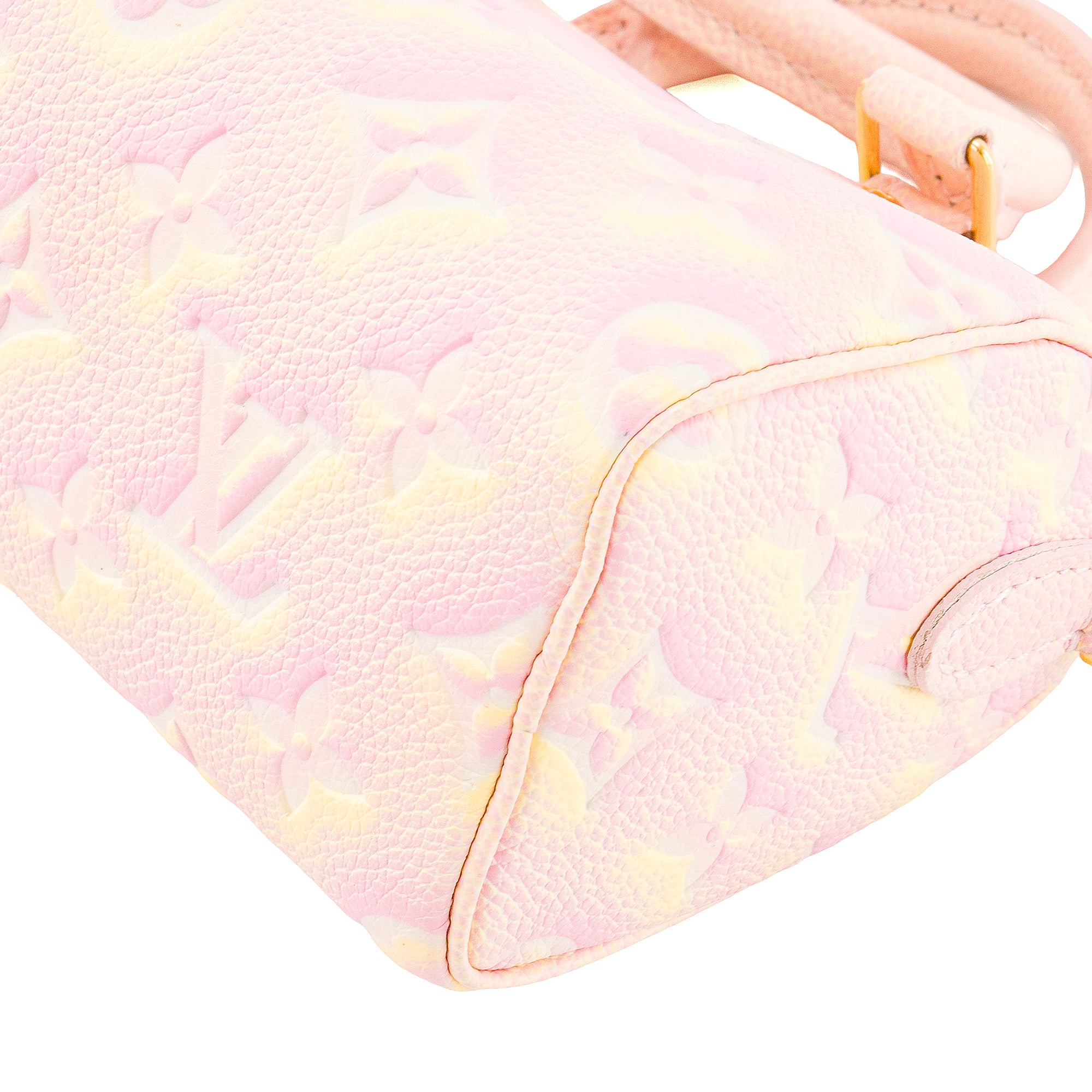 LOUIS VUITTON - Sac à bandoulière Speedy nano Louis Vuitton en cuir empreinte édition limitée Stardust