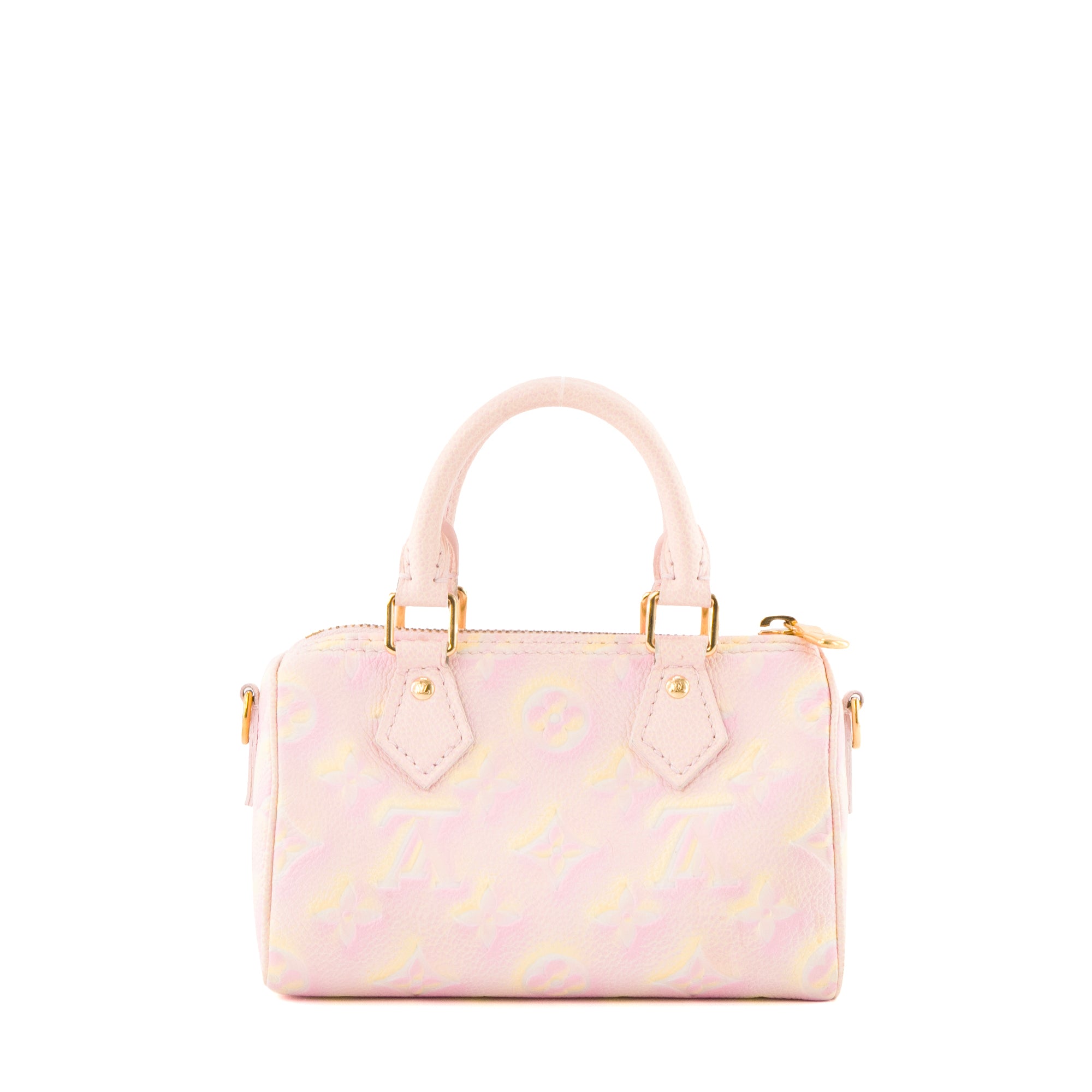 LOUIS VUITTON - Sac à bandoulière Speedy nano Louis Vuitton en cuir empreinte édition limitée Stardust