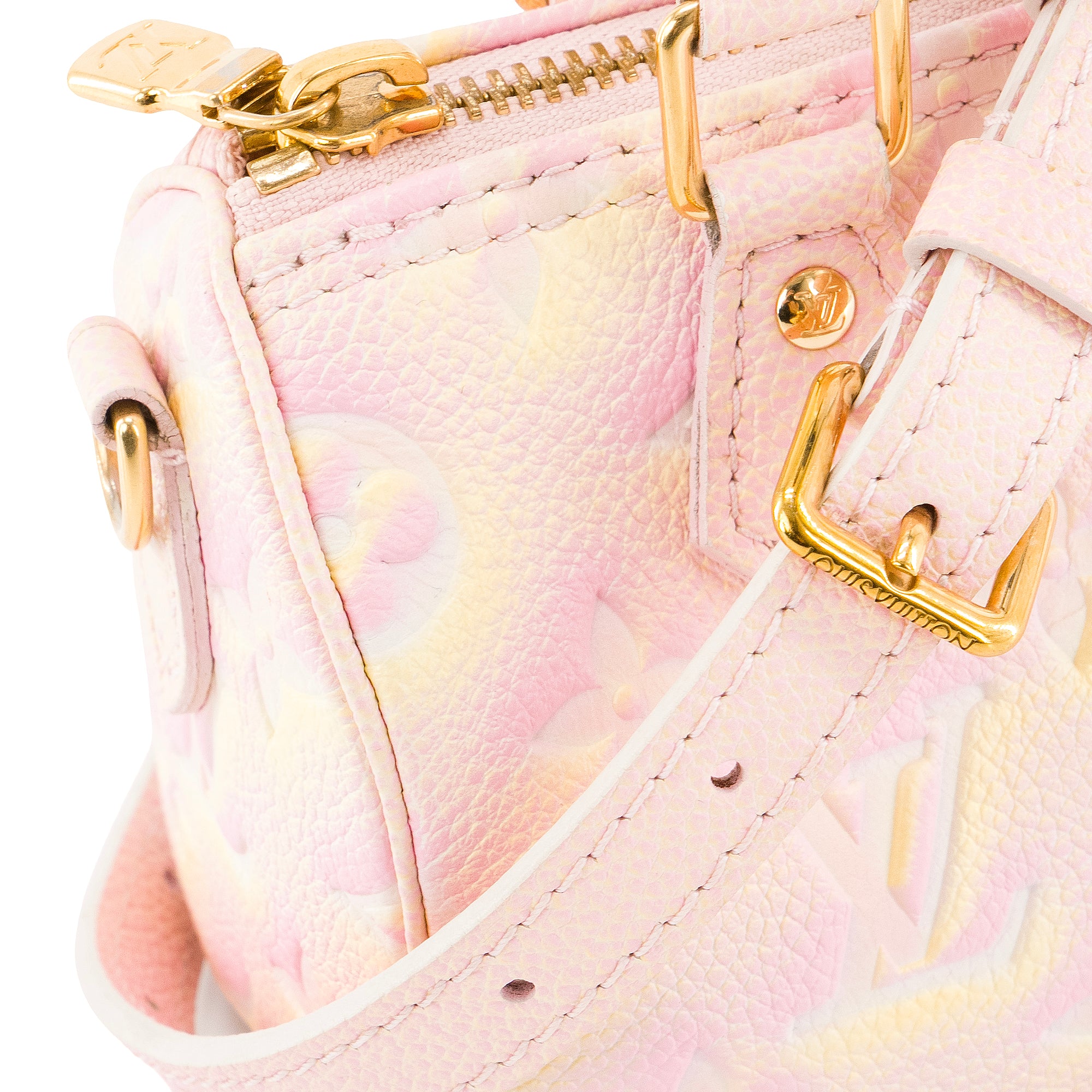 LOUIS VUITTON - Sac à bandoulière Speedy nano Louis Vuitton en cuir empreinte édition limitée Stardust