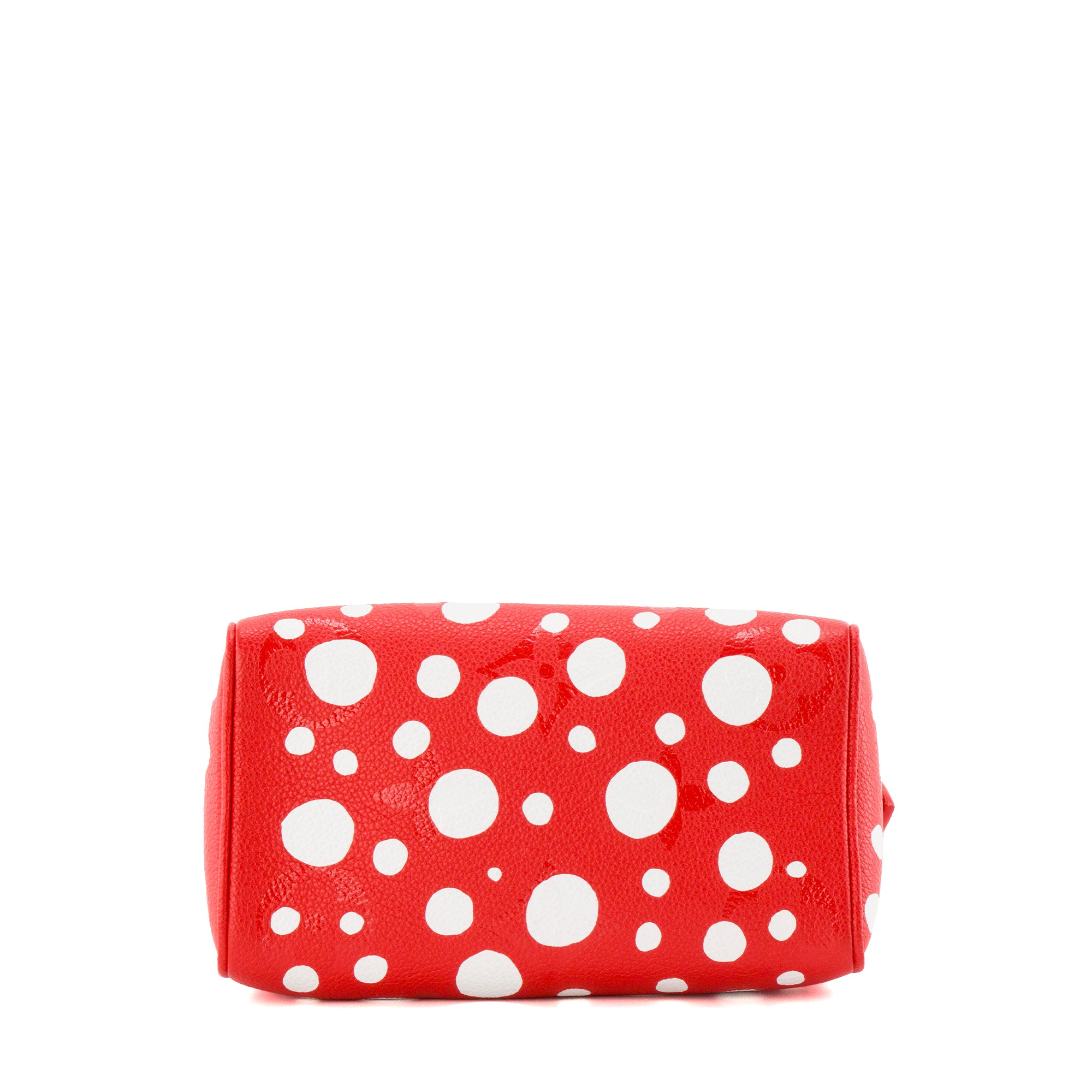 LOUIS VUITTON - Sac à bandoulière Speedy 20 Louis Vuitton x Yayoi Kusama en cuir grainé rouge et blanc édition limitée