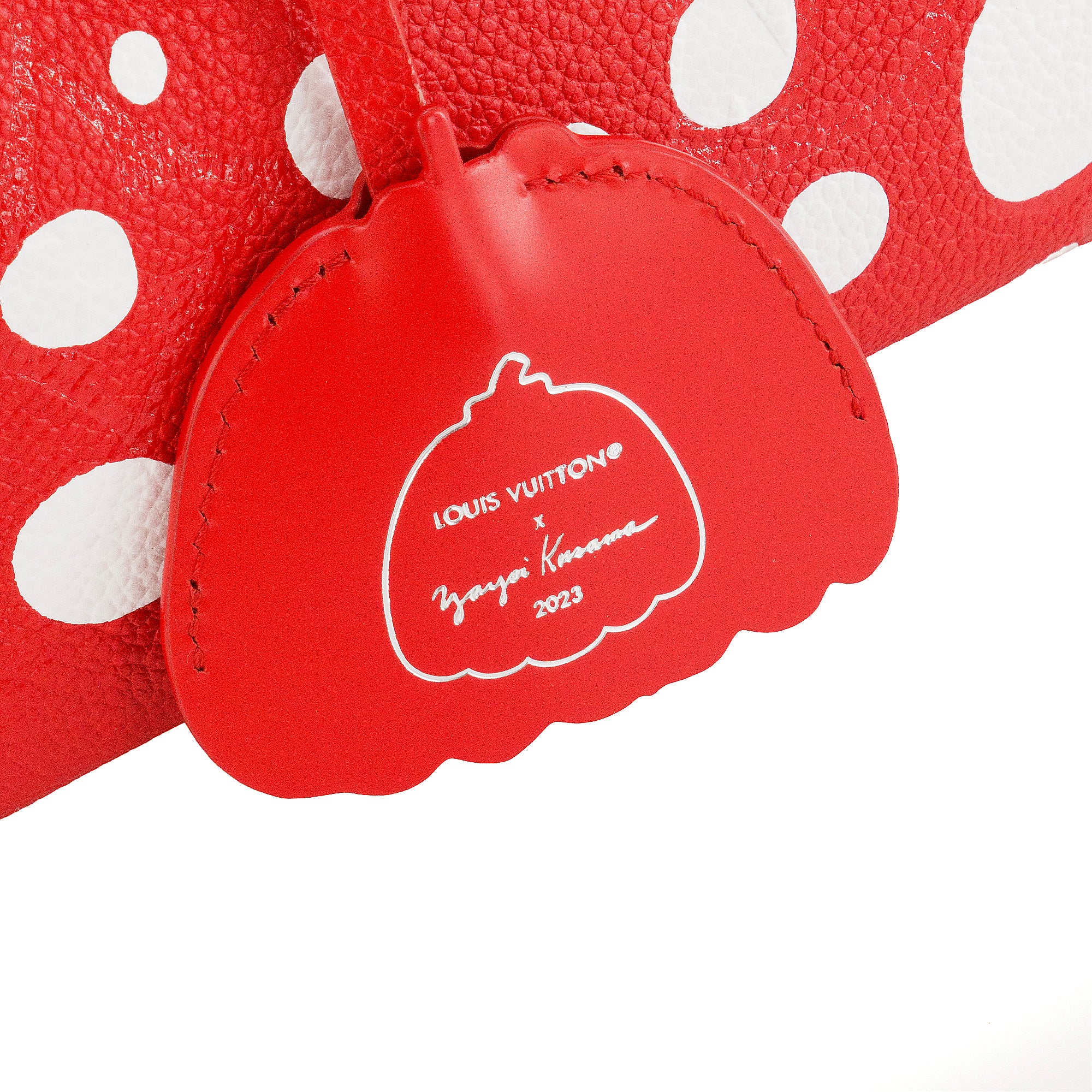 LOUIS VUITTON - Sac à bandoulière Speedy 20 Louis Vuitton x Yayoi Kusama en cuir grainé rouge et blanc édition limitée