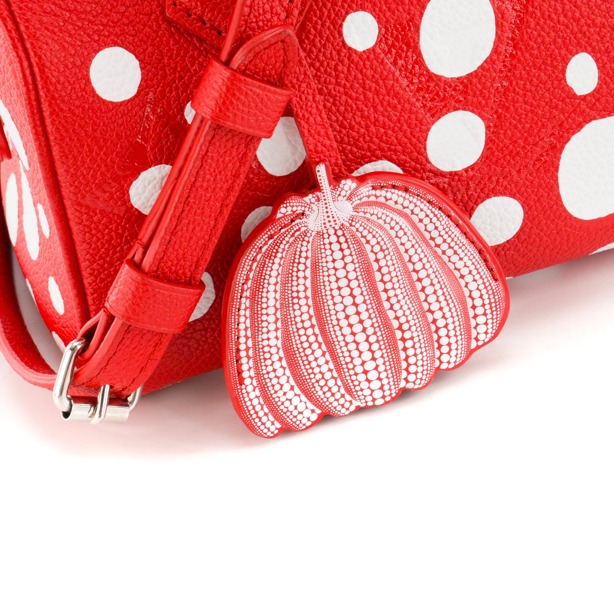 LOUIS VUITTON - Sac à bandoulière Speedy 20 Louis Vuitton x Yayoi Kusama en cuir grainé rouge et blanc édition limitée