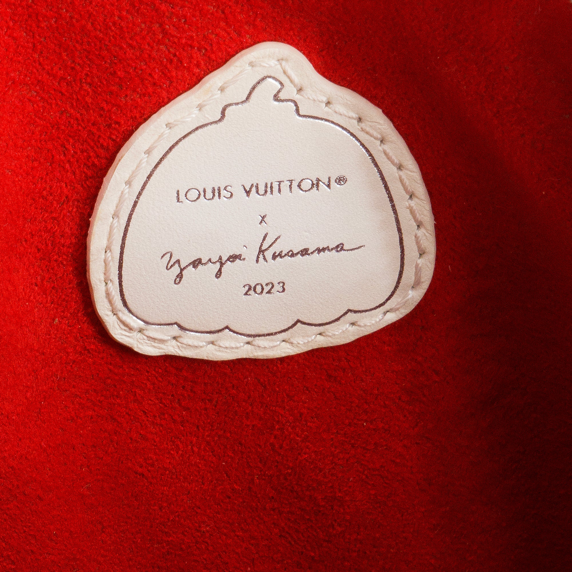 LOUIS VUITTON - Sac à bandoulière Speedy 20 Louis Vuitton x Yayoi Kusama en cuir grainé rouge et blanc édition limitée