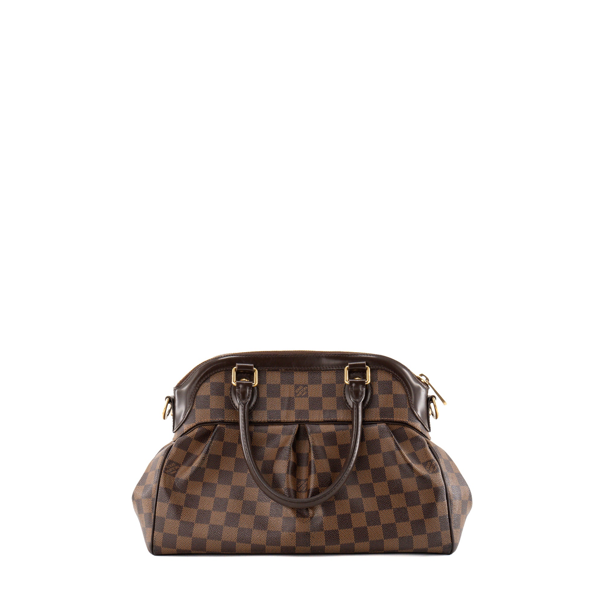 LOUIS VUITTON - Sac à bandoulière Trevi PM Louis Vuitton en toile damier ébène