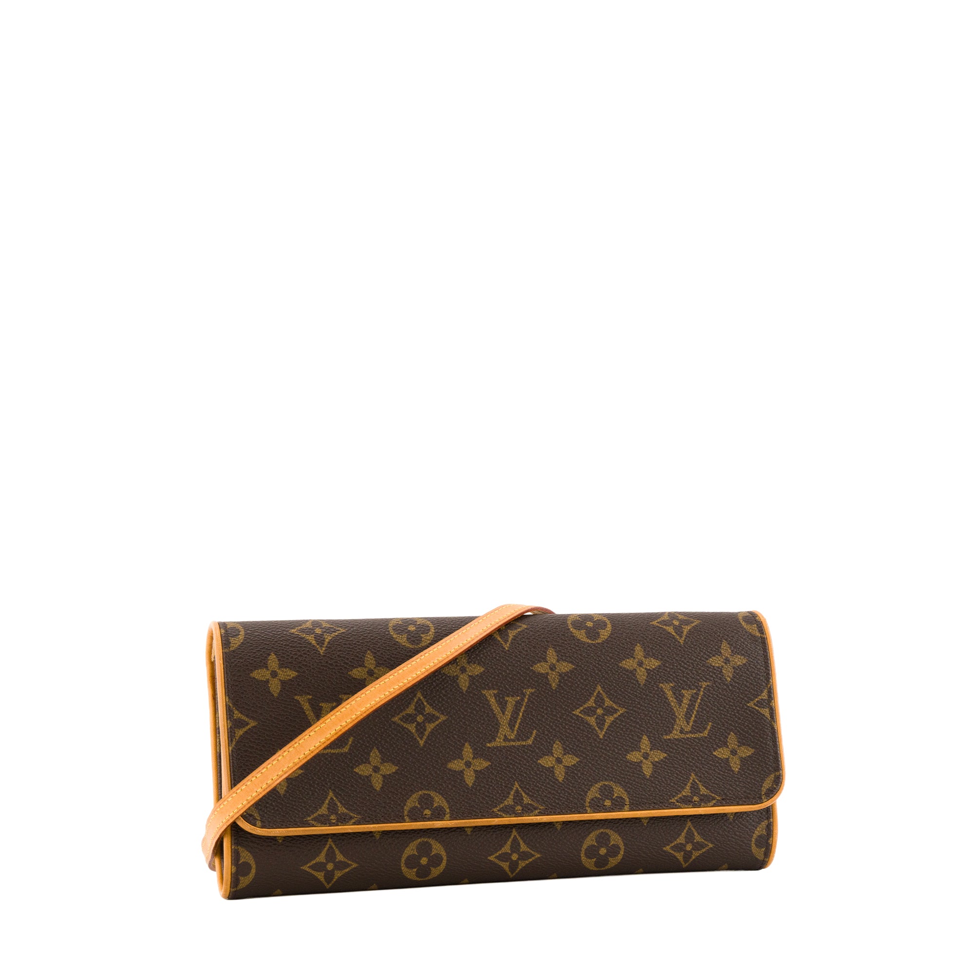 LOUIS VUITTON - Sac à bandoulière Twin Louis Vuitton en toile enduite monogrammée