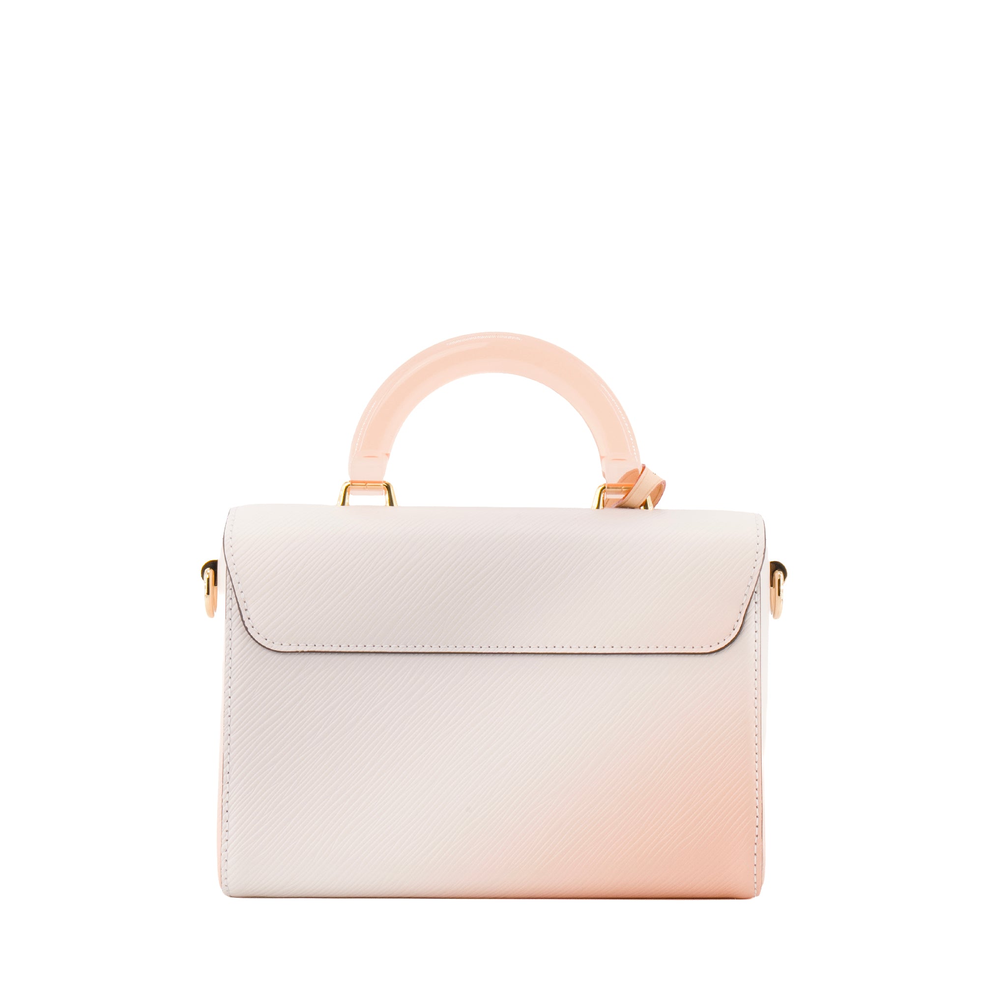 LOUIS VUITTON - Sac à bandoulière Twist MM By The Pool Louis Vuitton en cuir épi rose édition limitée