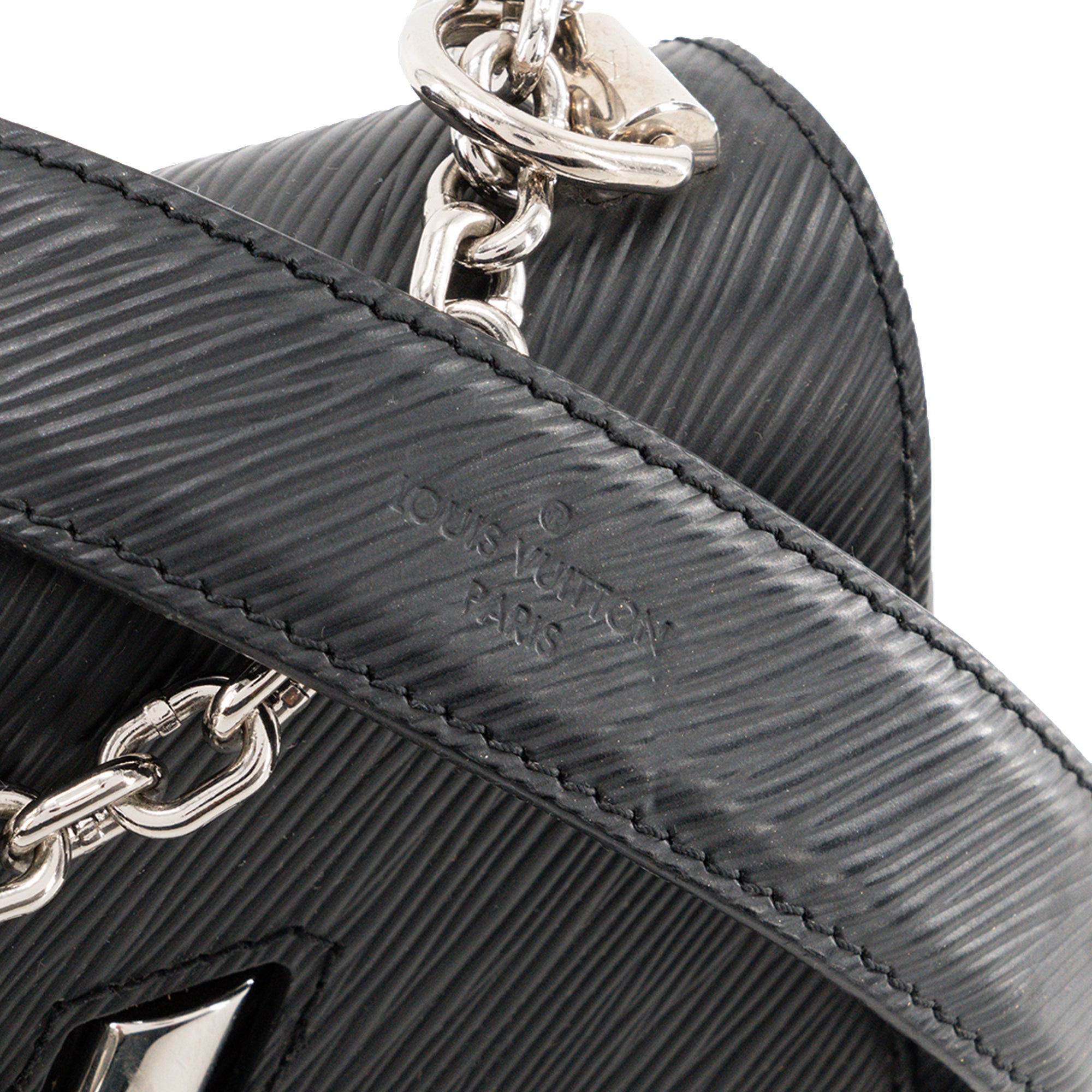 LOUIS VUITTON - Sac à bandoulière Twist PM Louis Vuitton en cuir épi noir