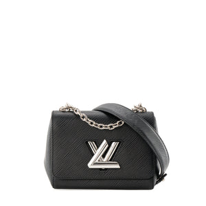 LOUIS VUITTON - Sac à bandoulière Twist PM Louis Vuitton en cuir épi noir