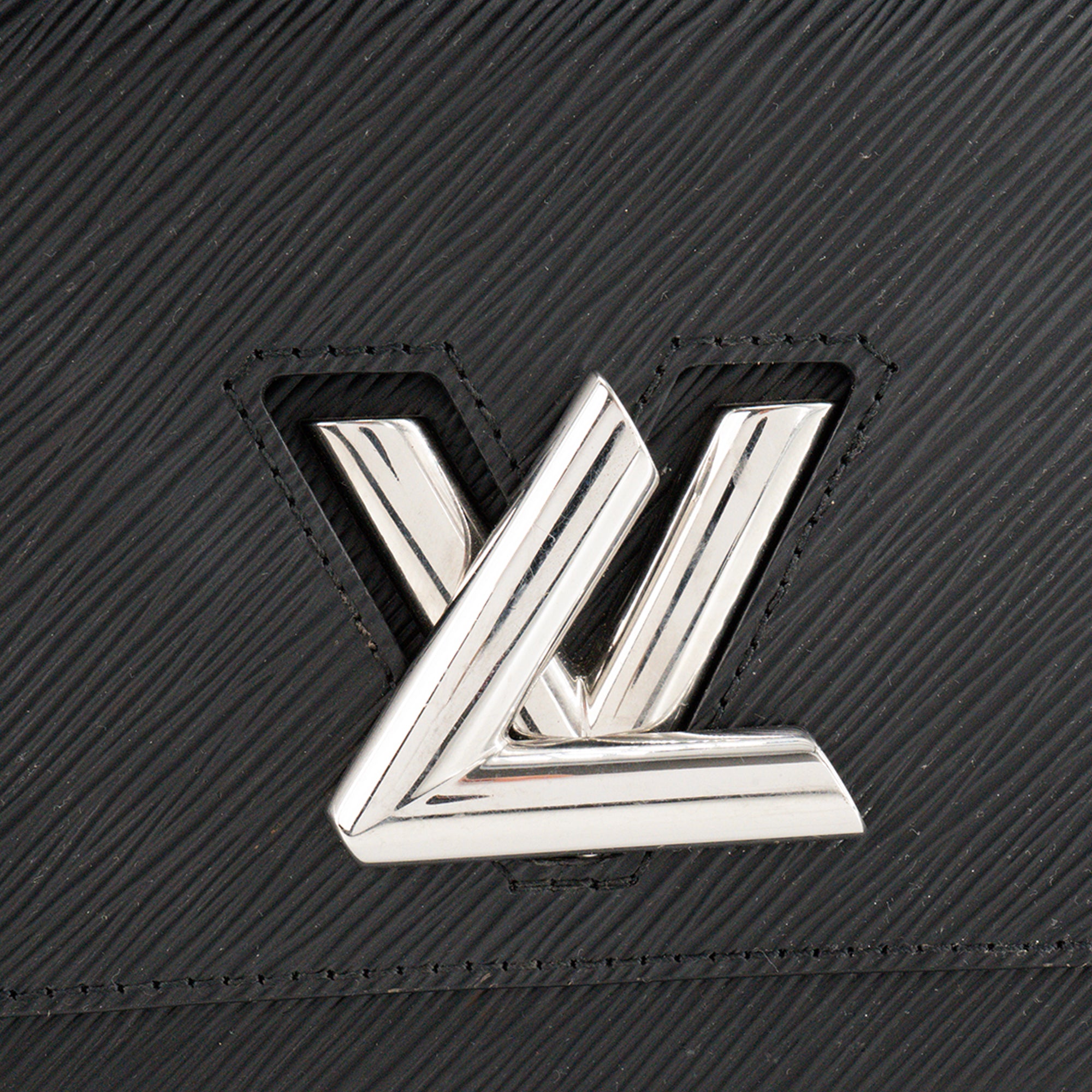 LOUIS VUITTON - Sac à bandoulière Twist PM Louis Vuitton en cuir épi noir