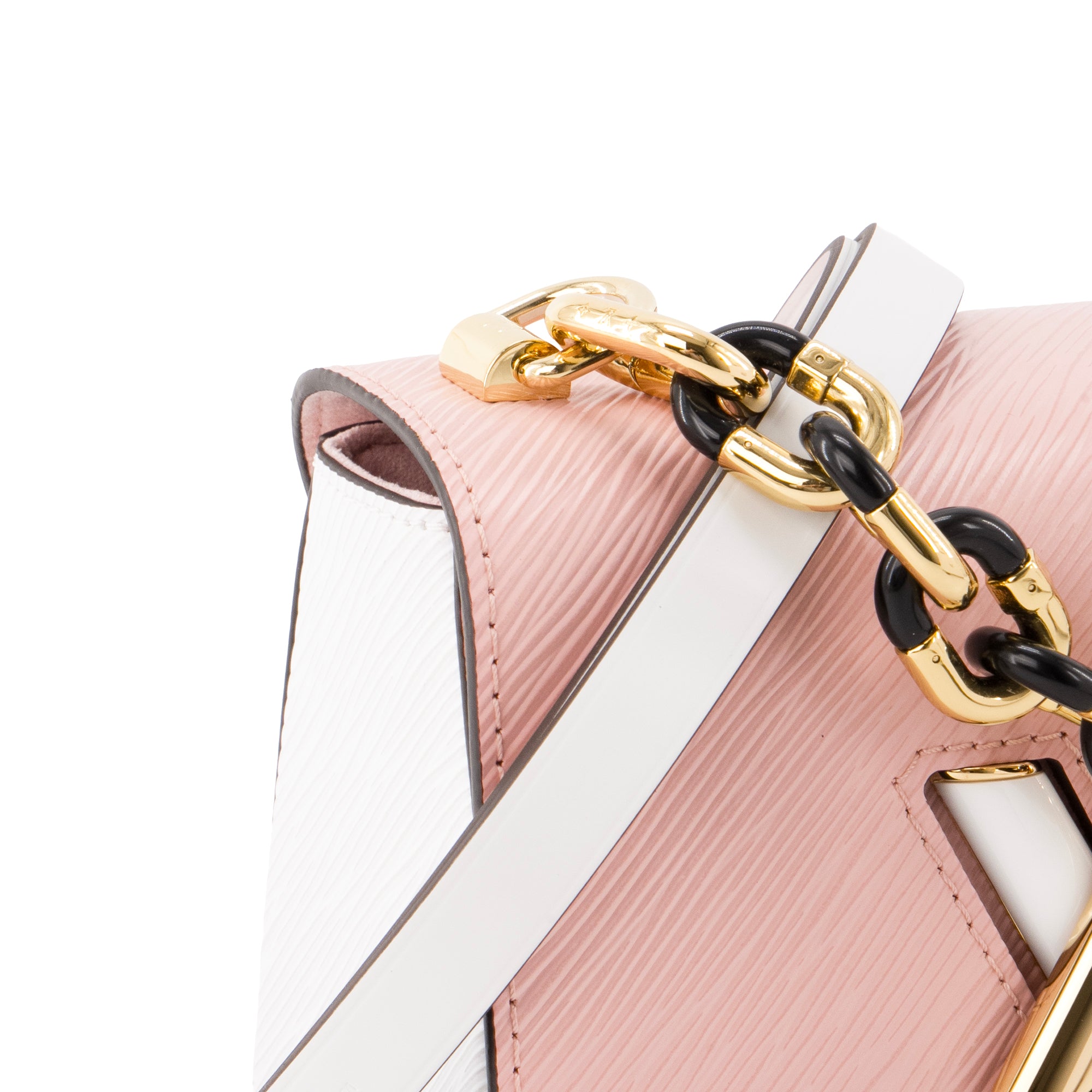 LOUIS VUITTON - Sac à bandoulière Twist PM Louis Vuitton en cuir épi rose édition limitée