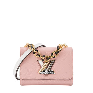 LOUIS VUITTON - Sac à bandoulière Twist PM Louis Vuitton en cuir épi rose édition limitée