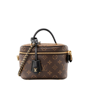 LOUIS VUITTON - Sac à bandoulière Vanity PM Louis Vuitton en toile enduite monogrammée reverse