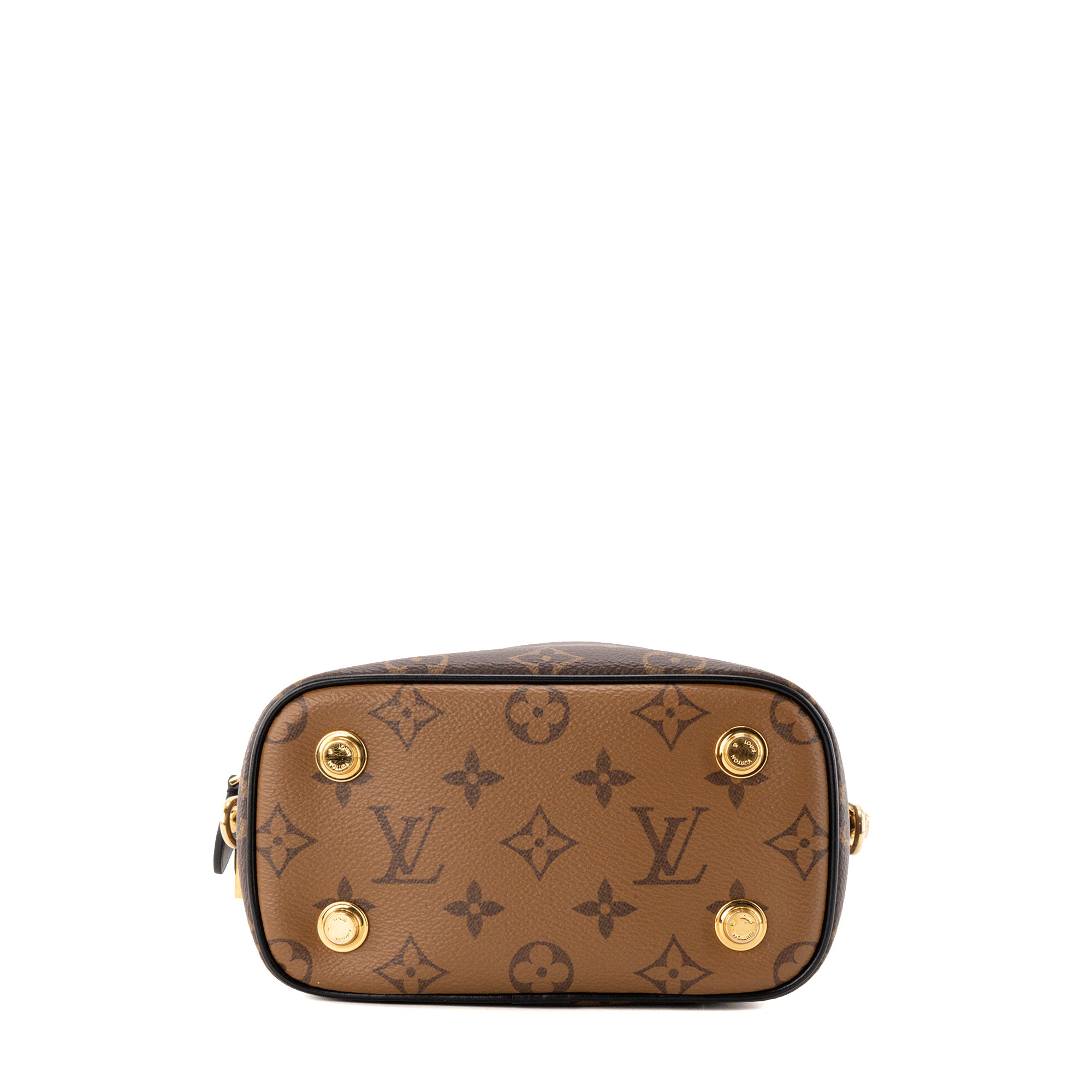 LOUIS VUITTON - Sac à bandoulière Vanity PM Louis Vuitton en toile enduite monogrammée reverse