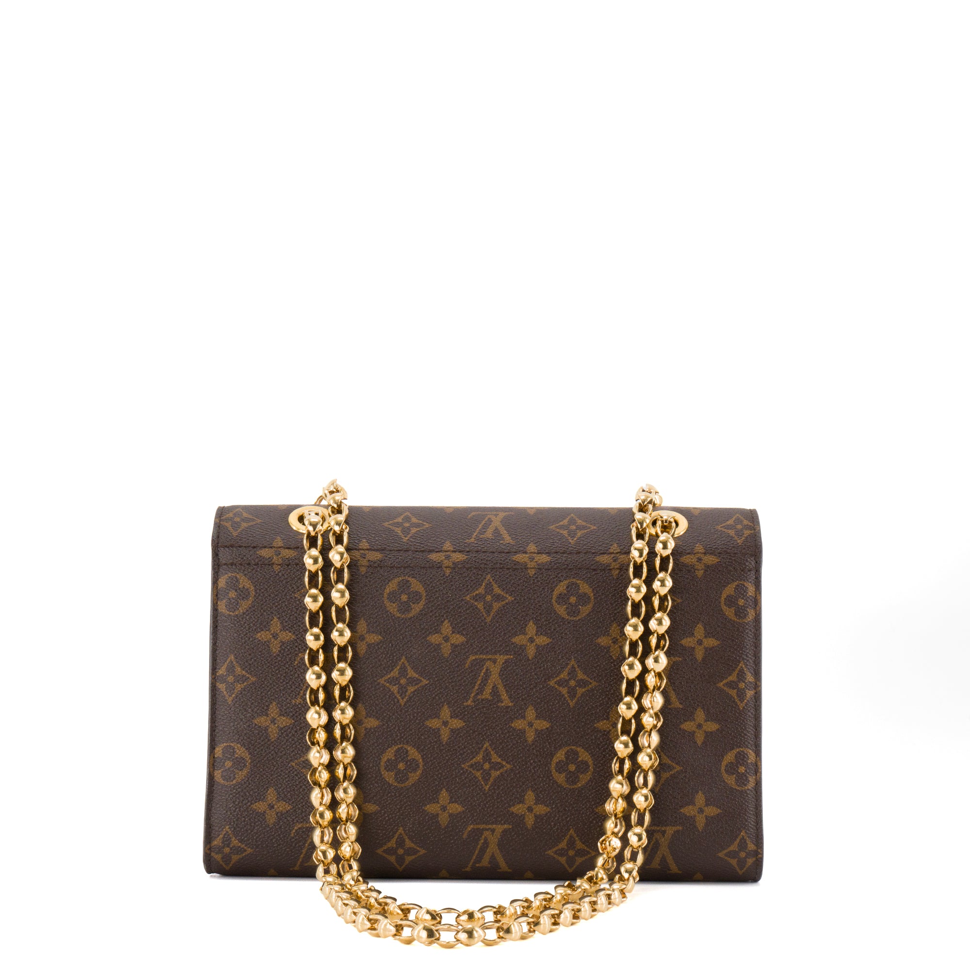 LOUIS VUITTON - Sac à bandoulière Victoire Louis Vuitton en toile enduite monogrammée et cuir