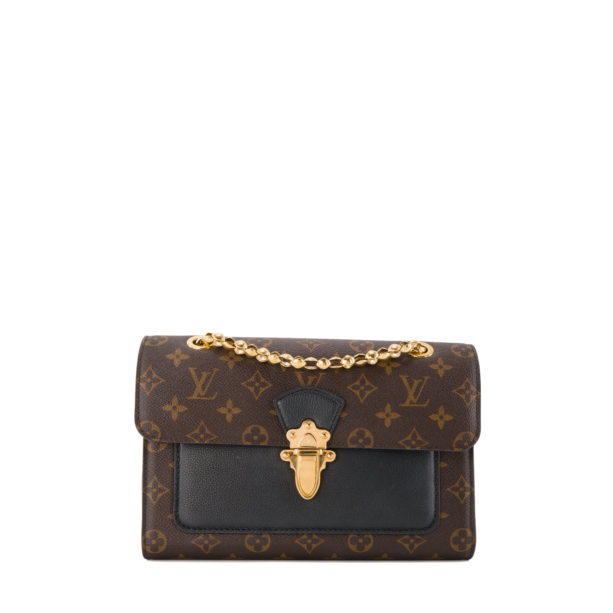 LOUIS VUITTON - Sac à bandoulière Victoire Louis Vuitton en toile enduite monogrammée et cuir