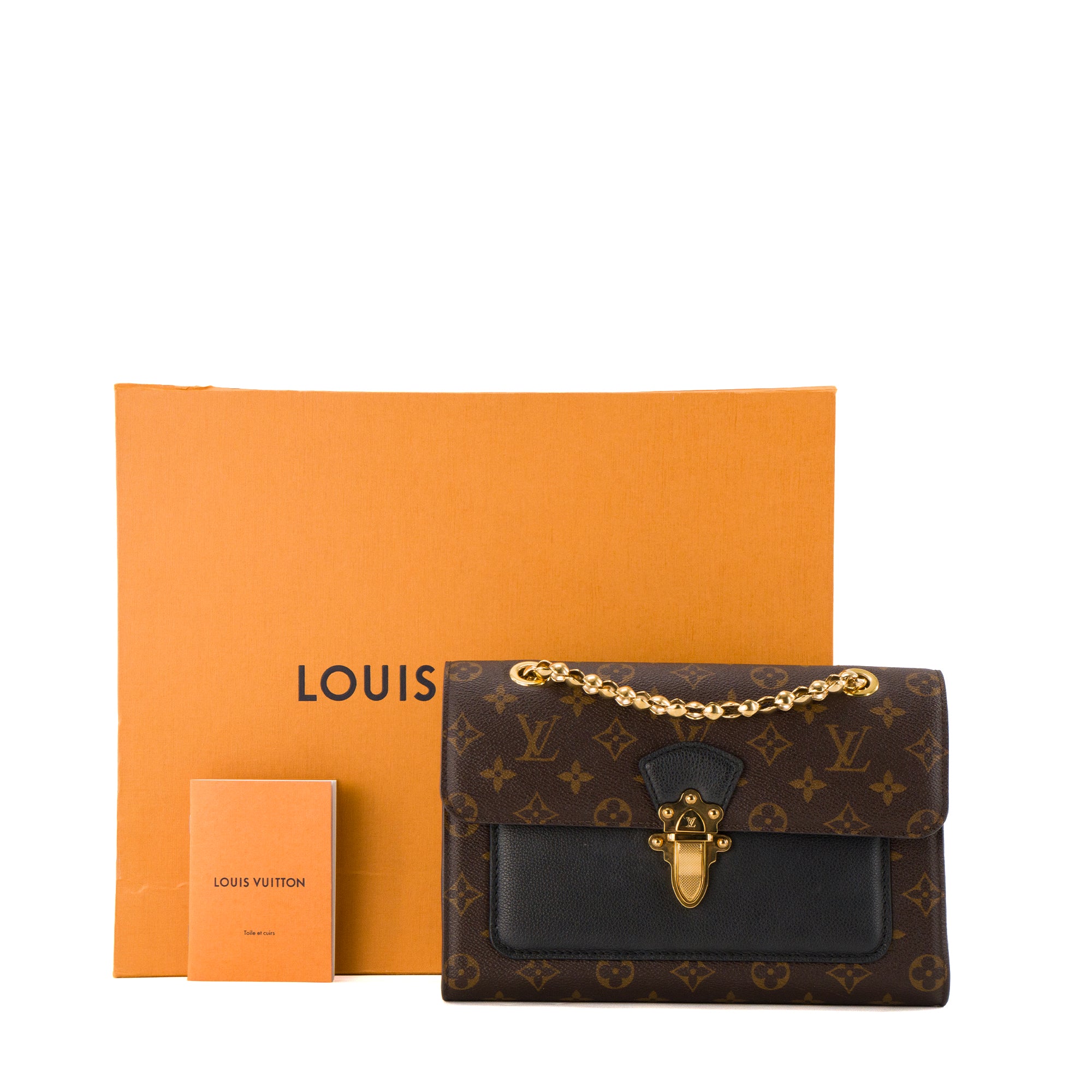 LOUIS VUITTON - Sac à bandoulière Victoire Louis Vuitton en toile enduite monogrammée et cuir