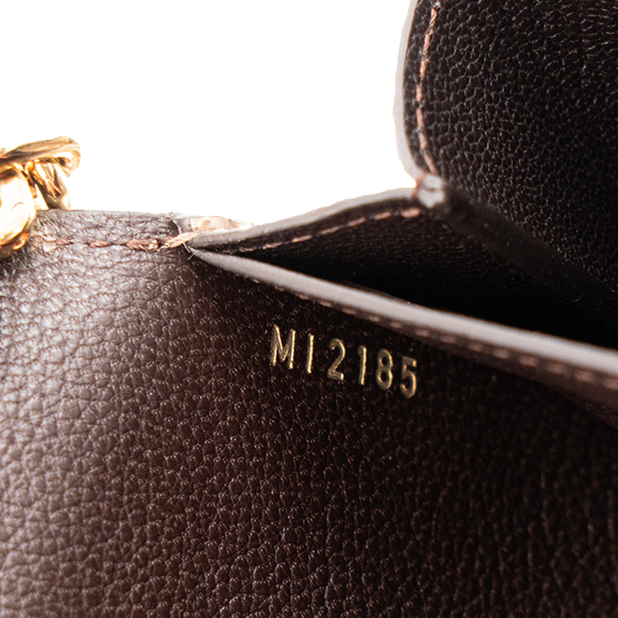 LOUIS VUITTON - Sac à bandoulière Wallet On Chain Twist Louis Vuitton en cuir exotique python marron