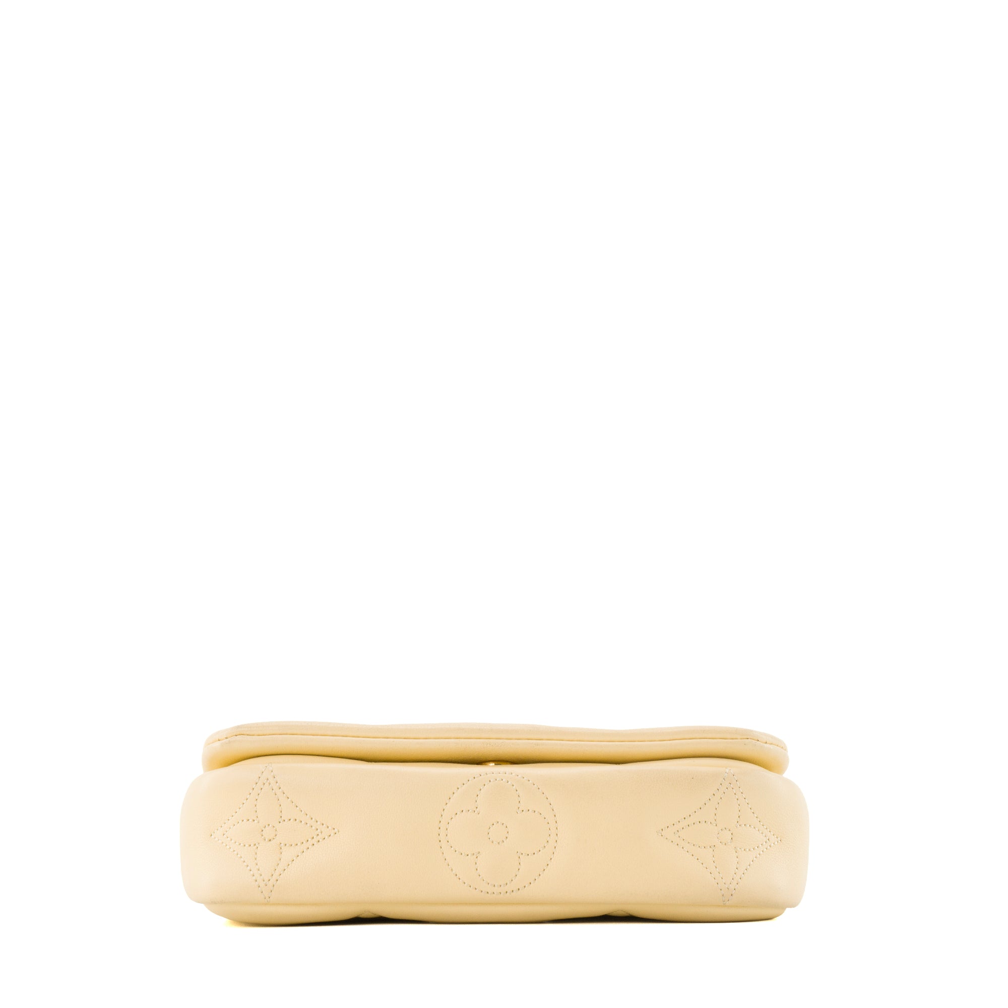 LOUIS VUITTON - Sac à bandoulière Wallet on Strap Louis Vuitton en cuir jaune édition limitée bubblegram