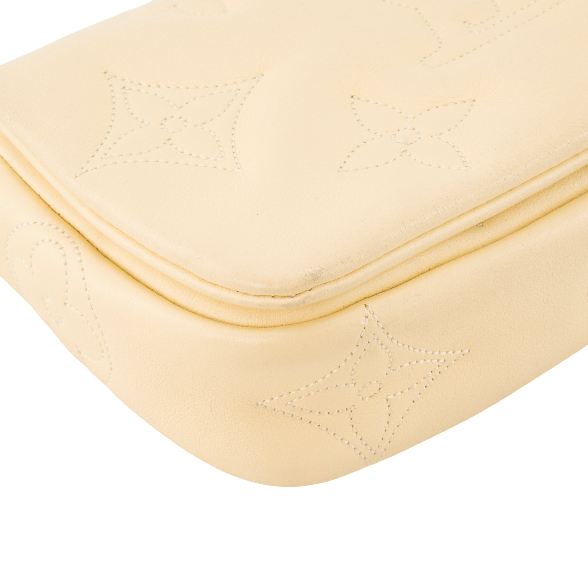 LOUIS VUITTON - Sac à bandoulière Wallet on Strap Louis Vuitton en cuir jaune édition limitée bubblegram