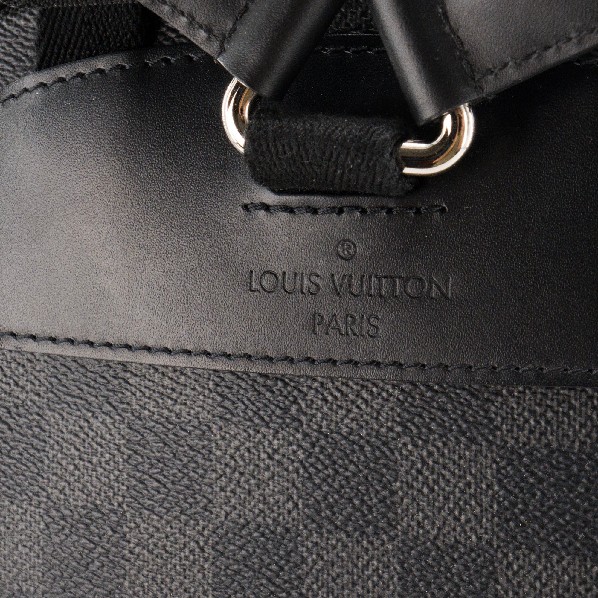 LOUIS VUITTON - Sac à dos Josh Louis Vuitton en toile enduite damier graphite