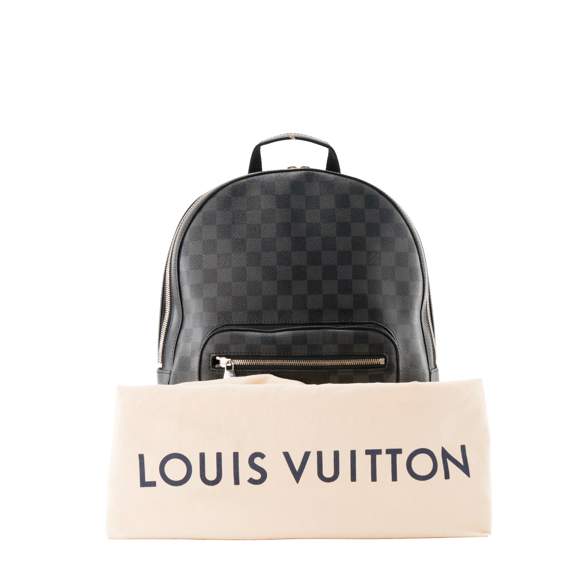 LOUIS VUITTON - Sac à dos Josh Louis Vuitton en toile enduite damier graphite