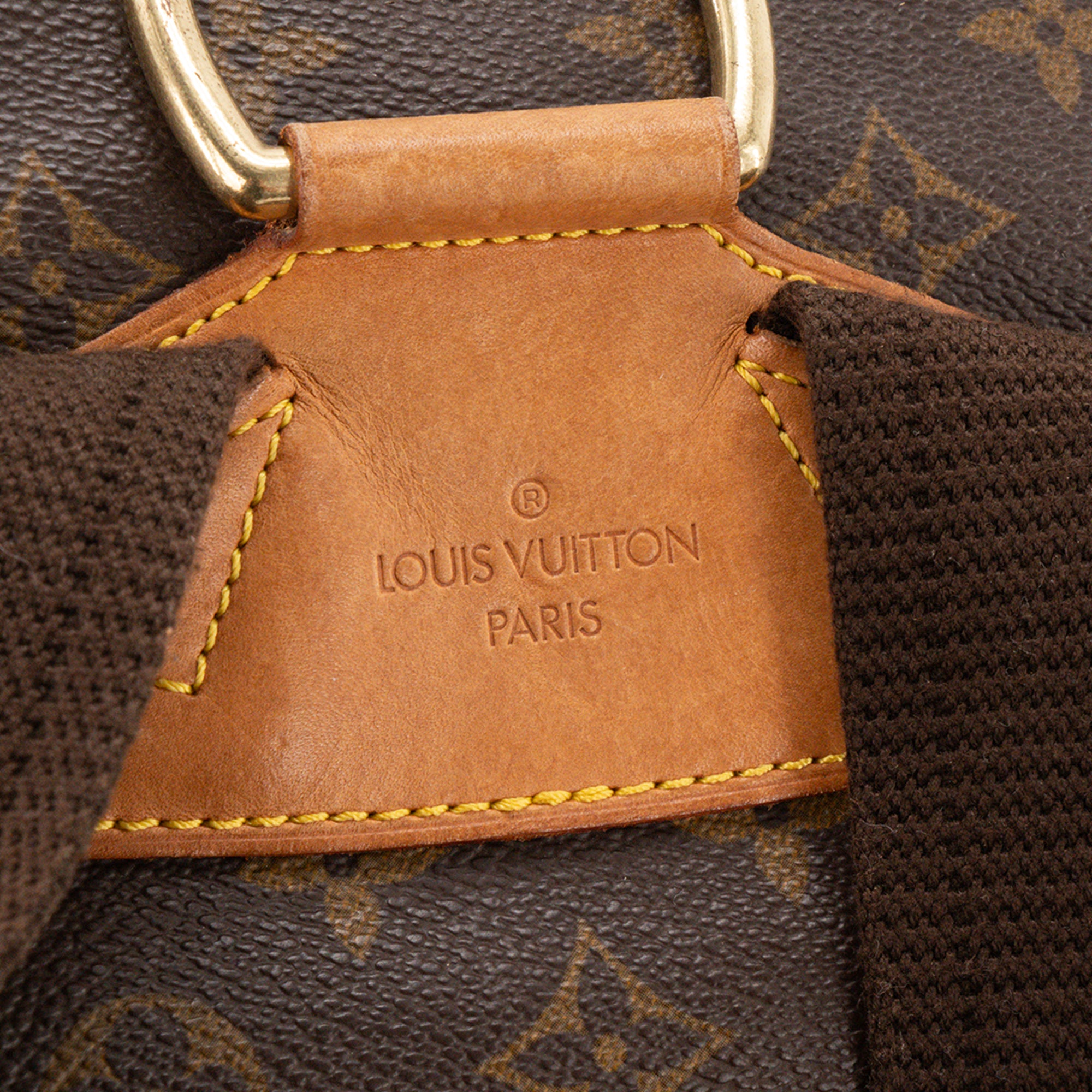 LOUIS VUITTON - Sac à dos Montsouris GM Louis Vuitton en toile enduite monogrammée vintage