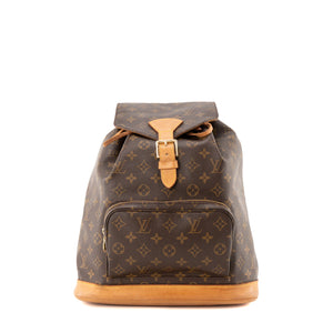 LOUIS VUITTON - Sac à dos Montsouris GM Louis Vuitton en toile enduite monogrammée vintage