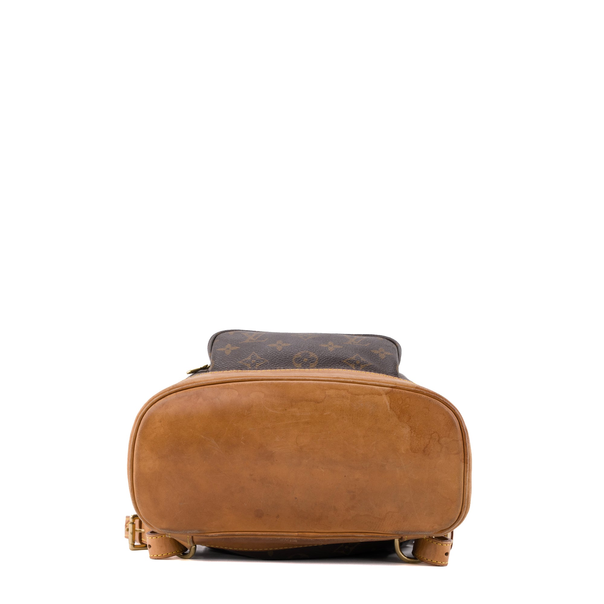 LOUIS VUITTON - Sac à dos Montsouris Louis Vuitton en toile enduite monogrammée vintage