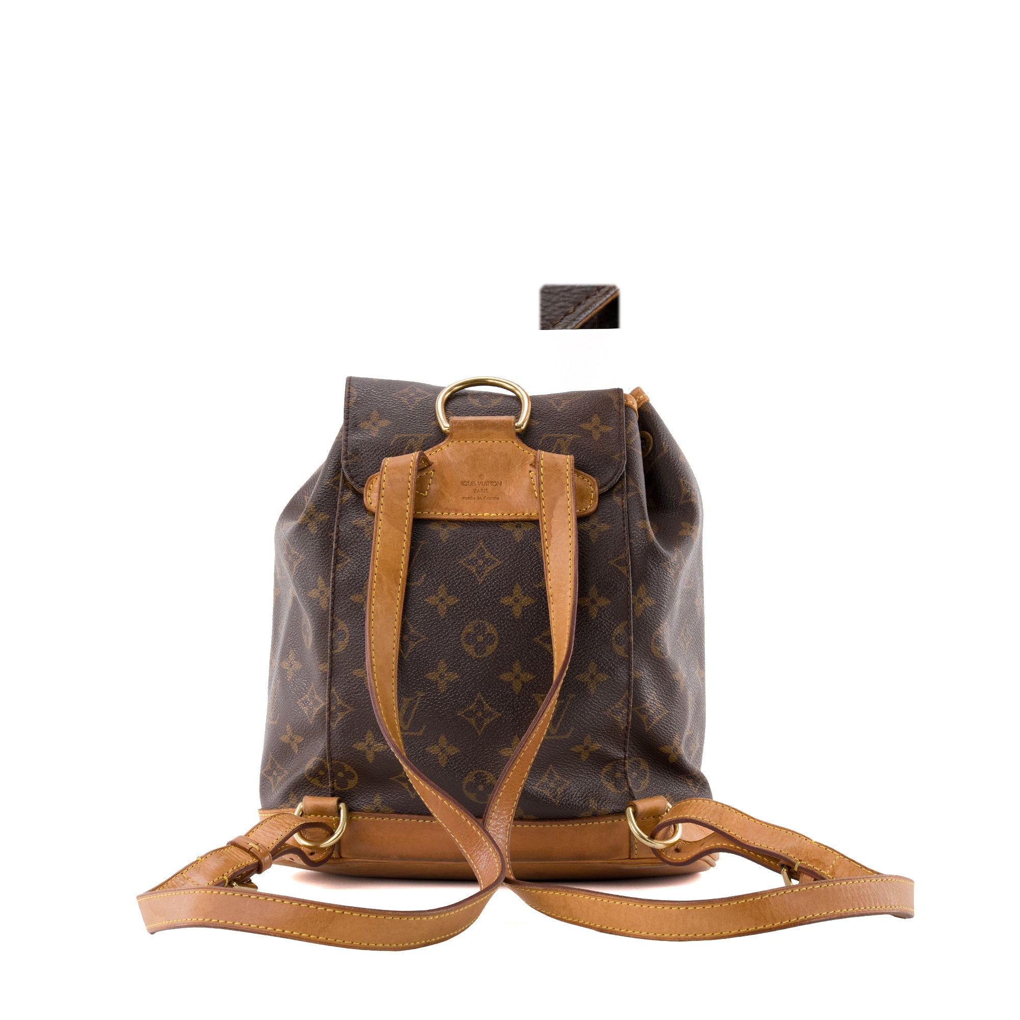 LOUIS VUITTON - Sac à dos Montsouris Louis Vuitton en toile enduite monogrammée vintage