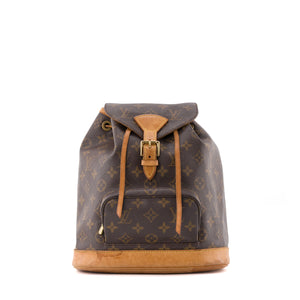 LOUIS VUITTON - Sac à dos Montsouris Louis Vuitton en toile enduite monogrammée vintage