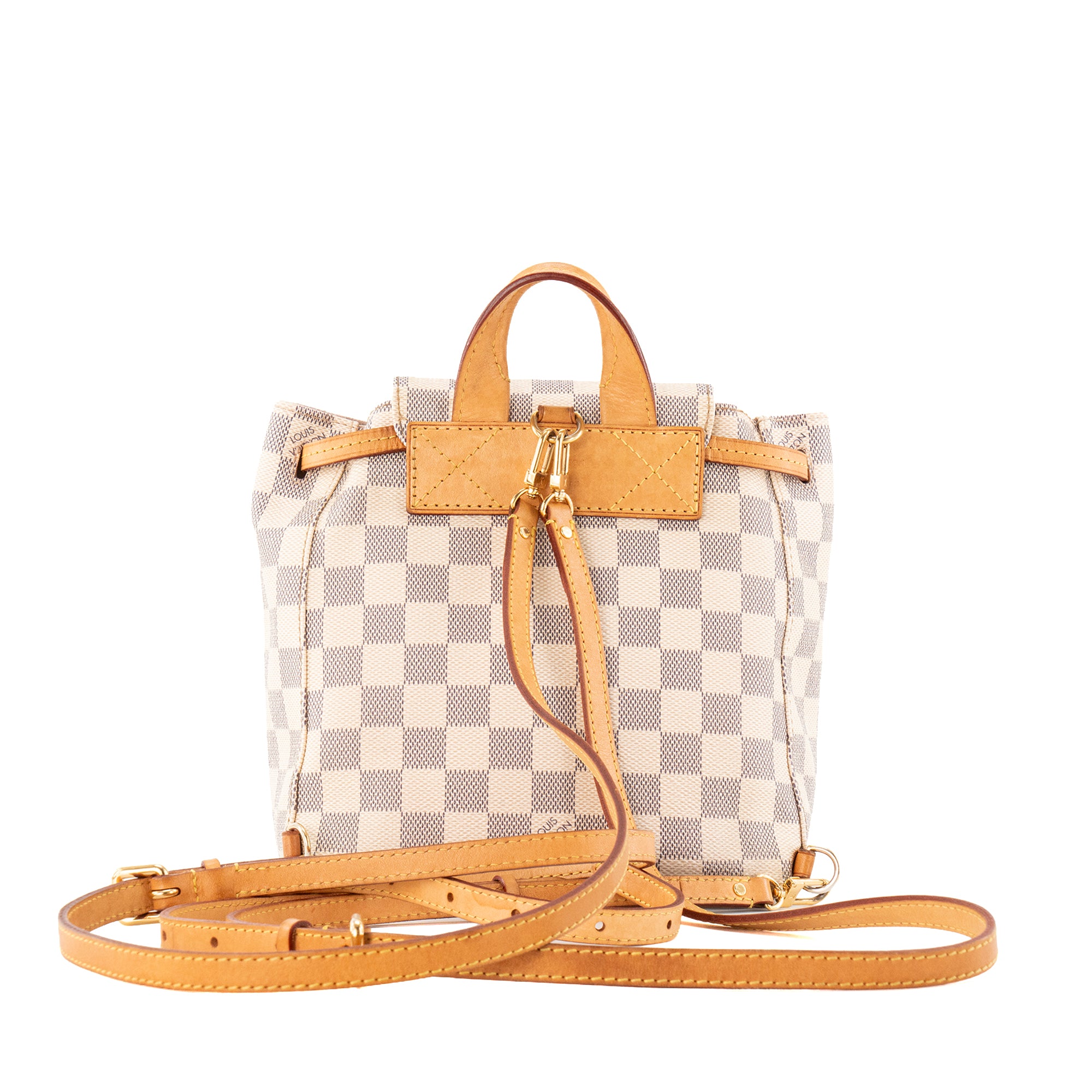 LOUIS VUITTON - Sac à dos Sperone BB Louis Vuitton en toile enduite damier azur