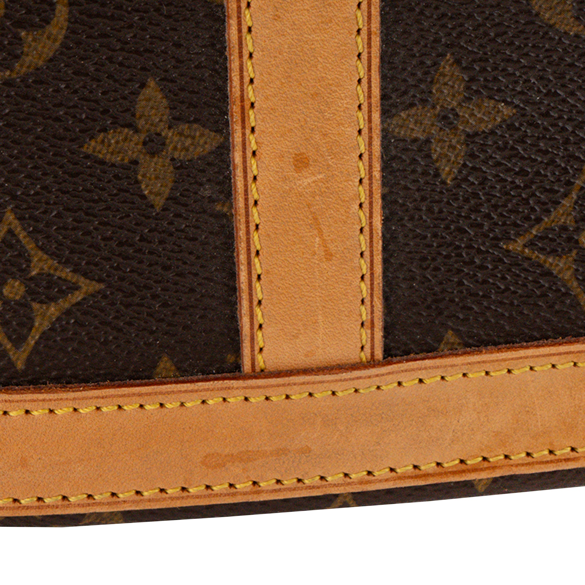 LOUIS VUITTON - Sac à épaule Babylone Louis Vuitton en toile enduite monogrammee vintage