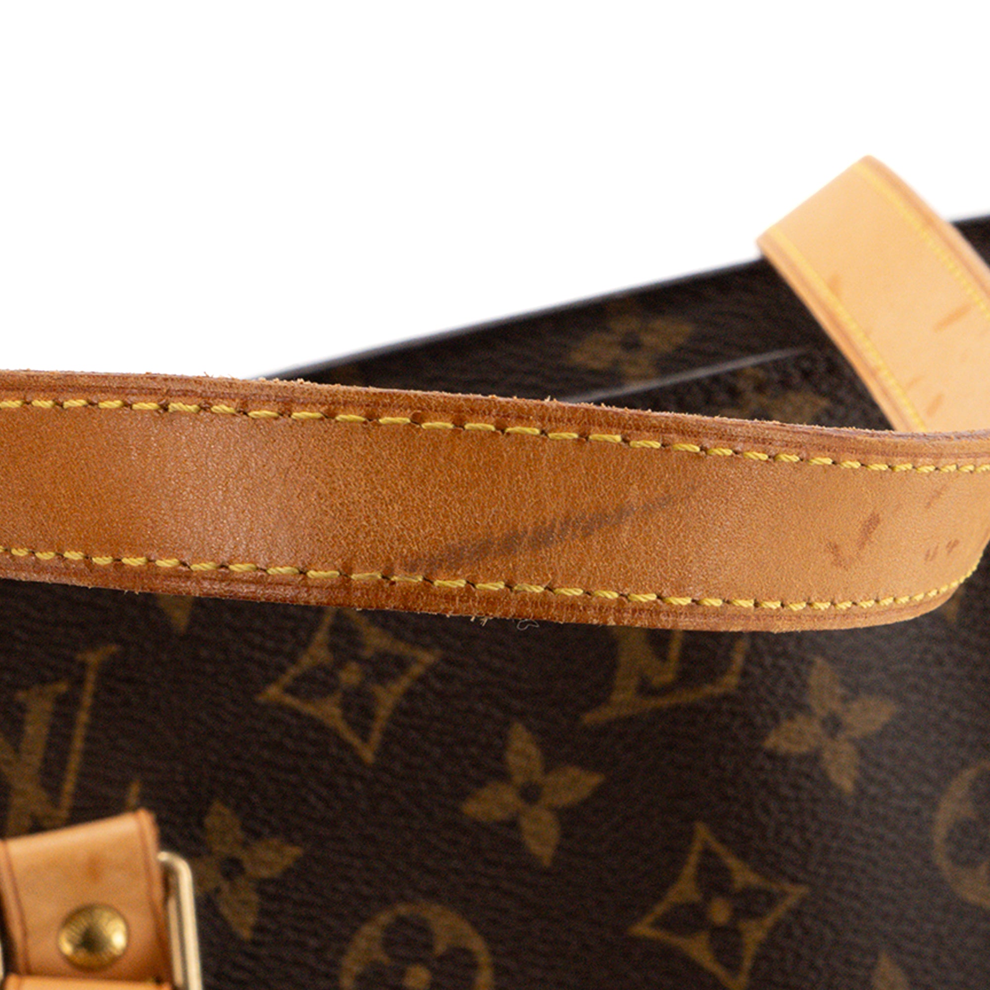 LOUIS VUITTON - Sac à épaule Babylone Louis Vuitton en toile enduite monogrammee vintage