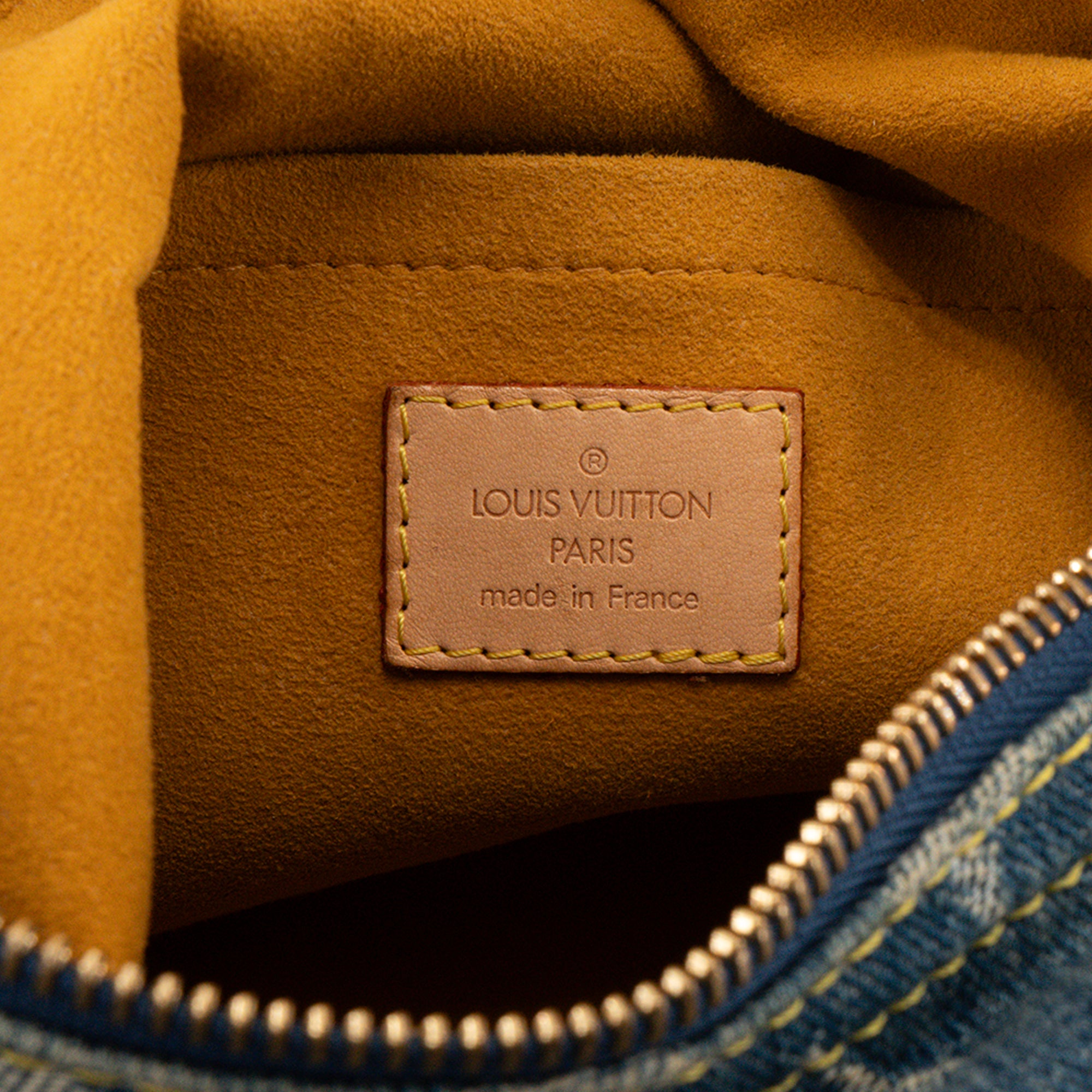 LOUIS VUITTON - Sac à épaule Baggy Louis Vuitton en denim monogrammé