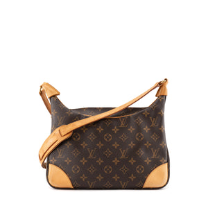 LOUIS VUITTON - Sac à épaule Boulogne Louis Vuitton en toile enduite monogrammée vintage