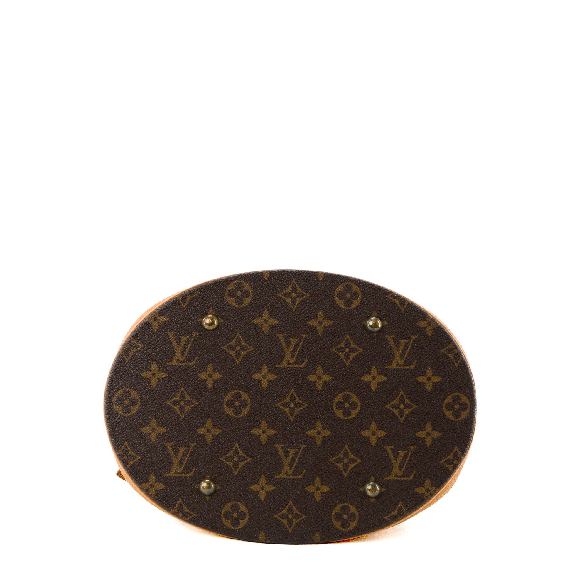 LOUIS VUITTON - Sac à épaule Bucket Louis Vuitton en toile enduite monogrammée vintage