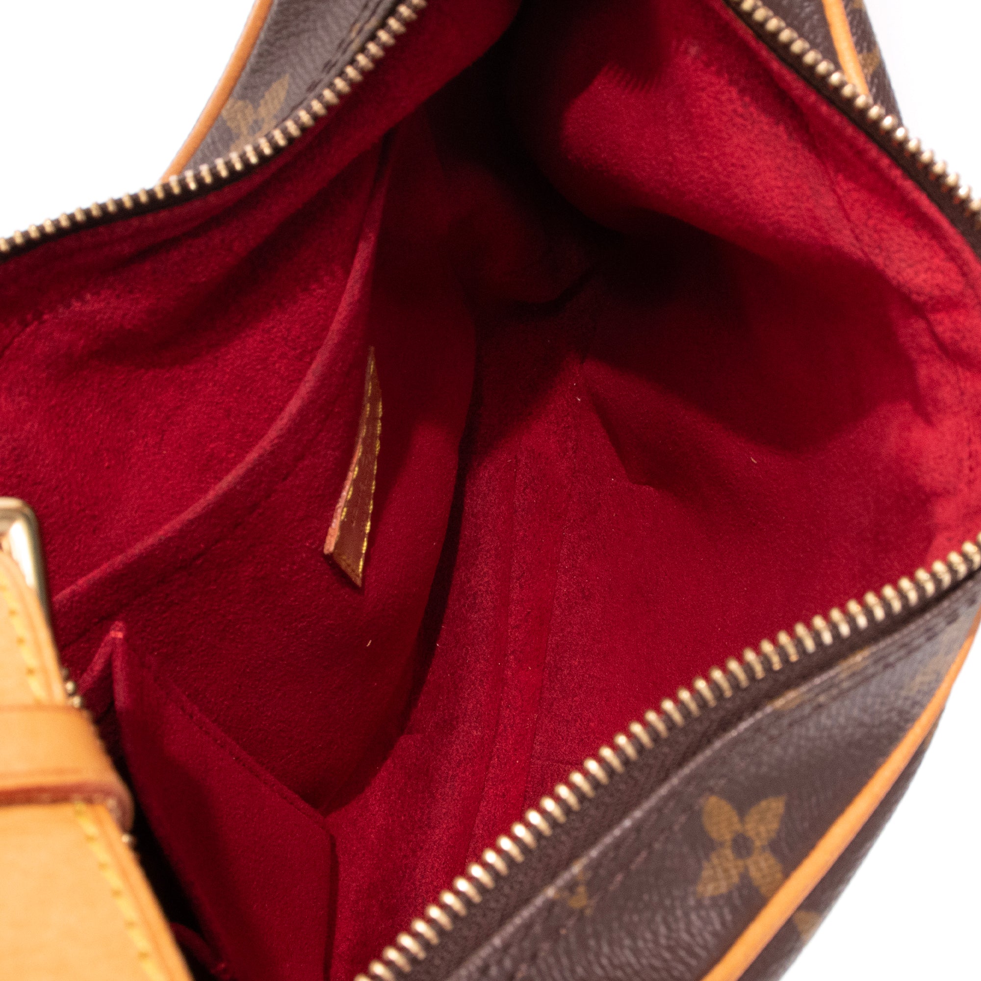 LOUIS VUITTON - Sac à épaule Croissant Louis Vuitton en toile enduite monogrammée vintage