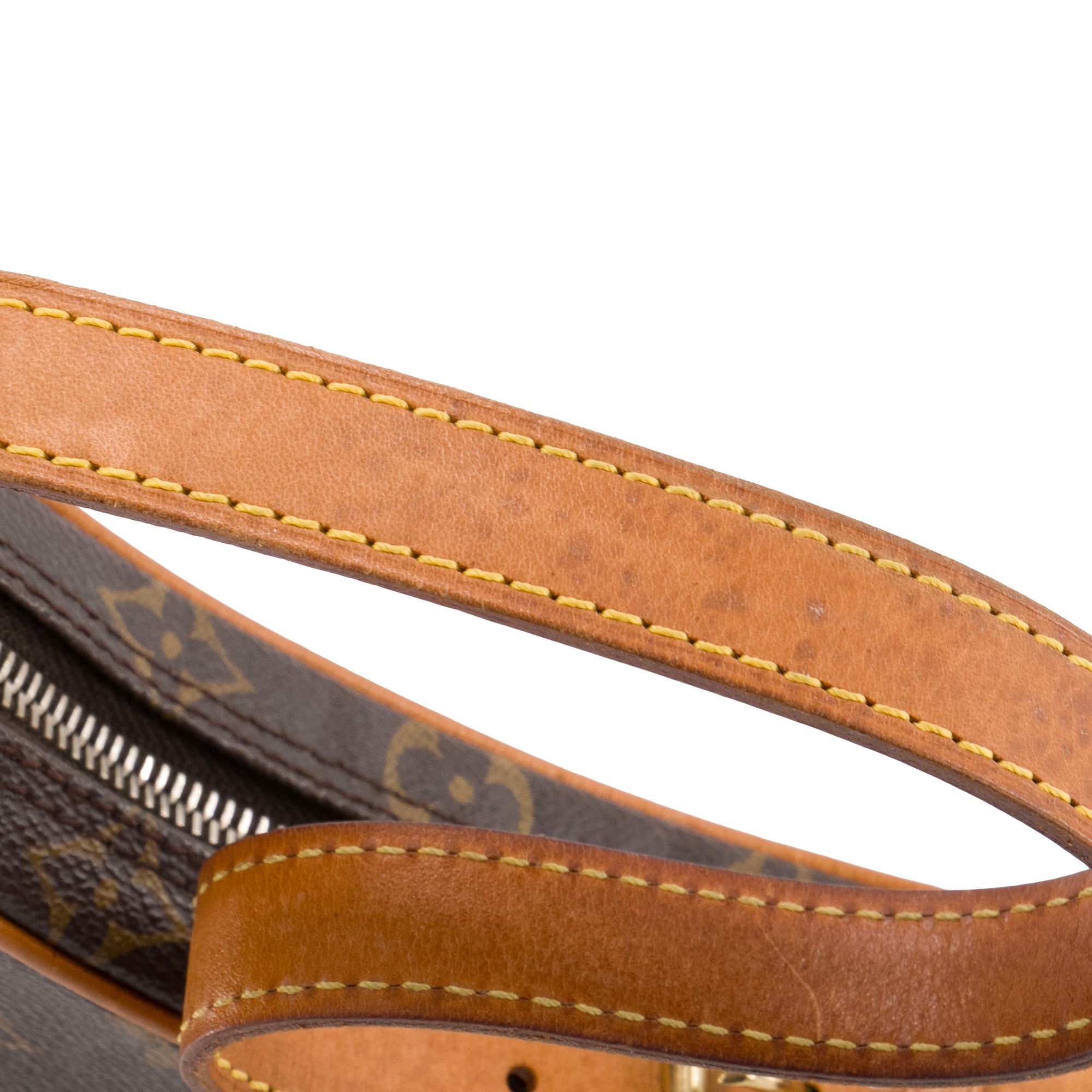 LOUIS VUITTON - Sac à épaule Croissant PM Louis Vuitton en toile enduite monogrammée