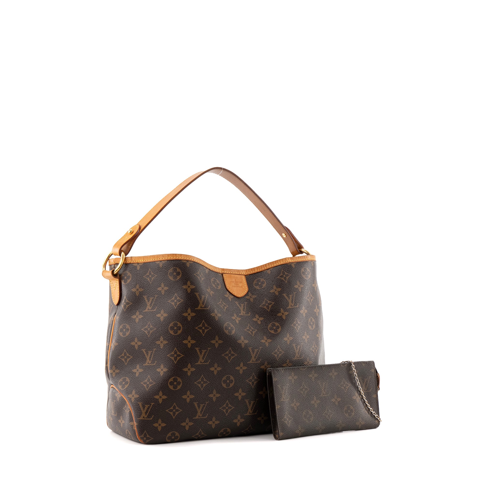 LOUIS VUITTON - Sac à épaule Delightful PM Louis Vuitton en toile enduite monogrammée