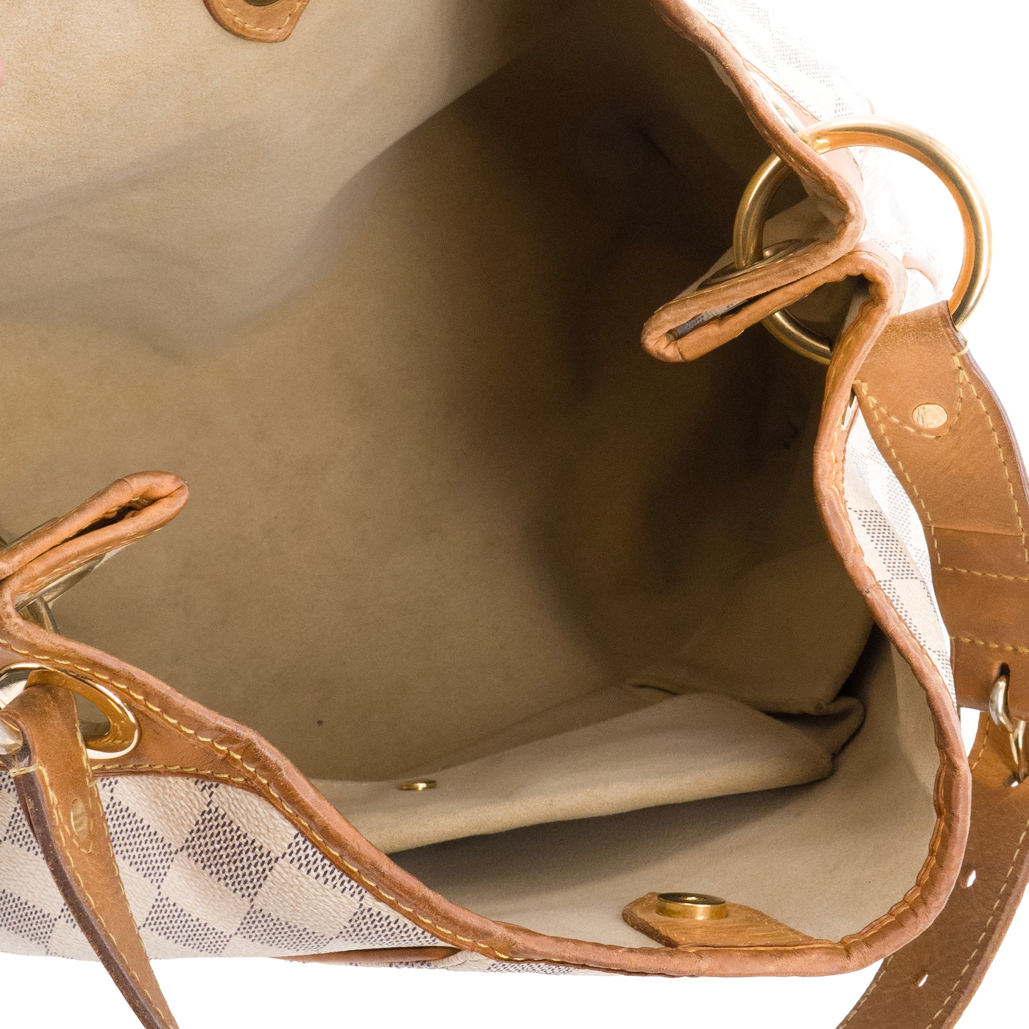 LOUIS VUITTON - Sac à épaule Galliera Louis Vuitton en toile enduite damier azur