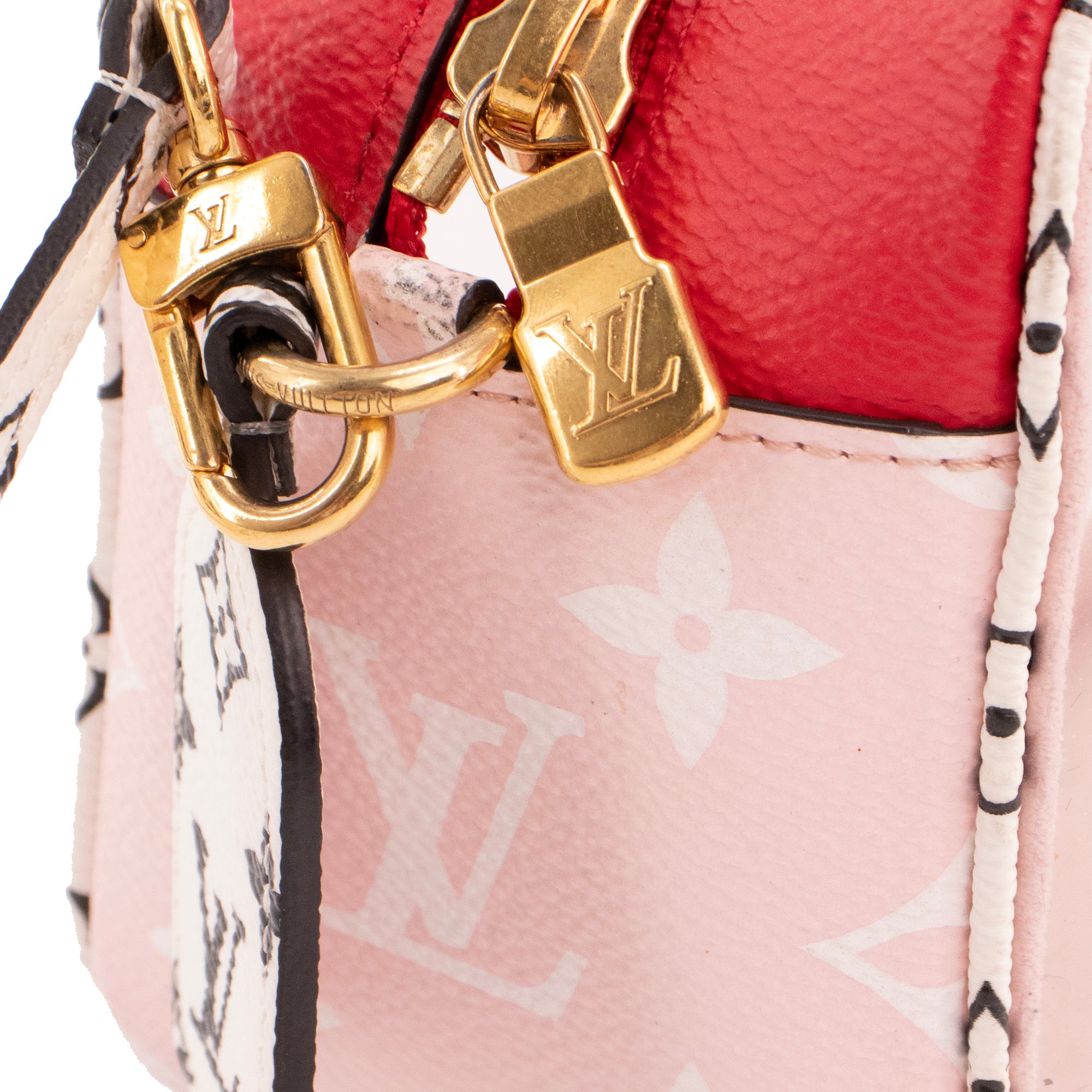 LOUIS VUITTON - Sac à épaule Giant Beach Pouch Louis Vuitton en pvc et toile enduite
