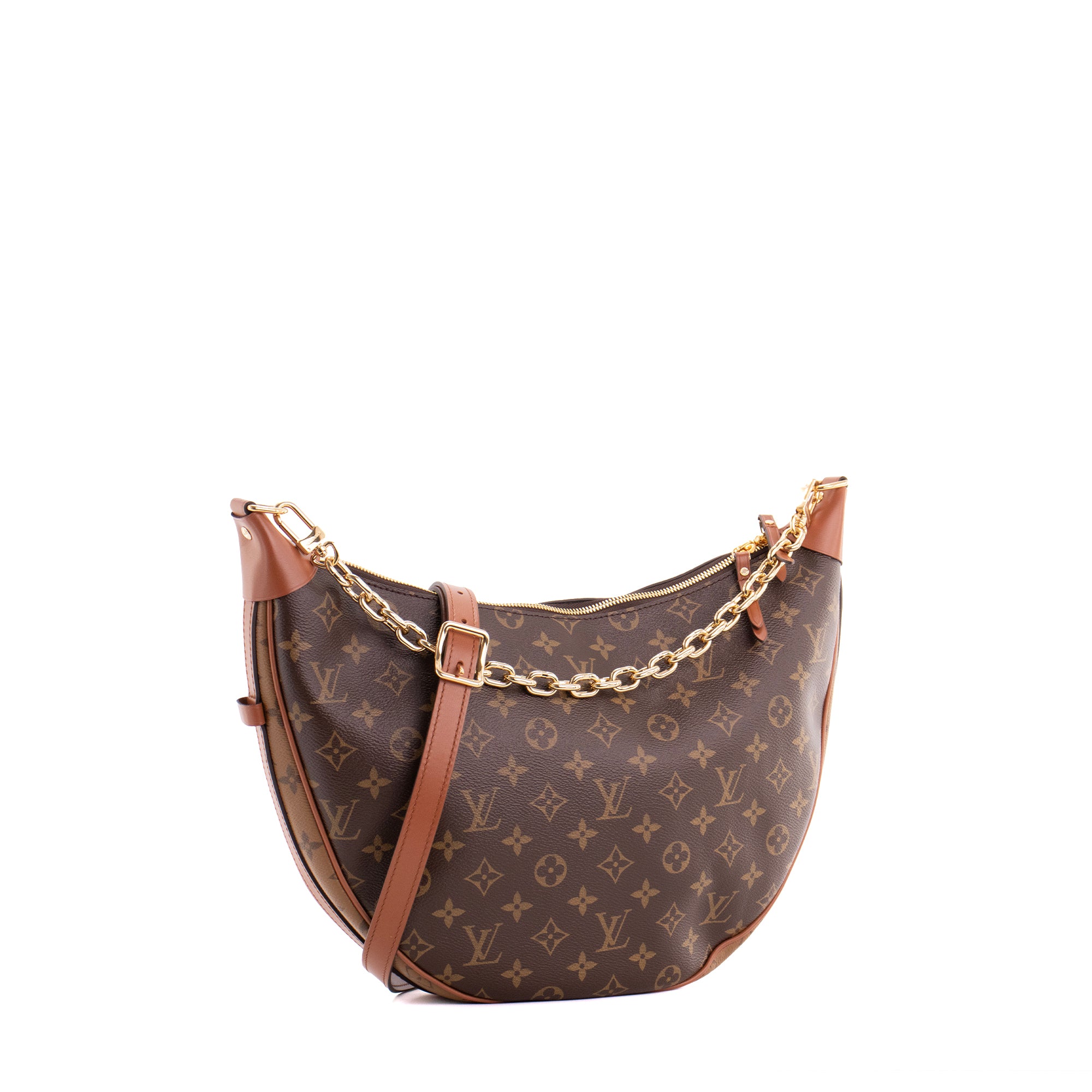 LOUIS VUITTON - Sac à épaule Hobo Loop Louis Vuitton en toile enduite monogrammée