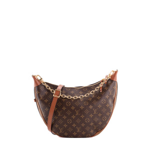 LOUIS VUITTON - Sac à épaule Hobo Loop Louis Vuitton en toile enduite monogrammée