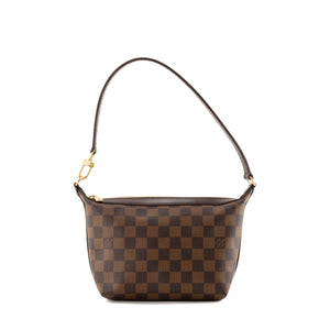 LOUIS VUITTON - Sac à épaule Illovo PM Louis Vuitton en toile enduite damier ébène vintage