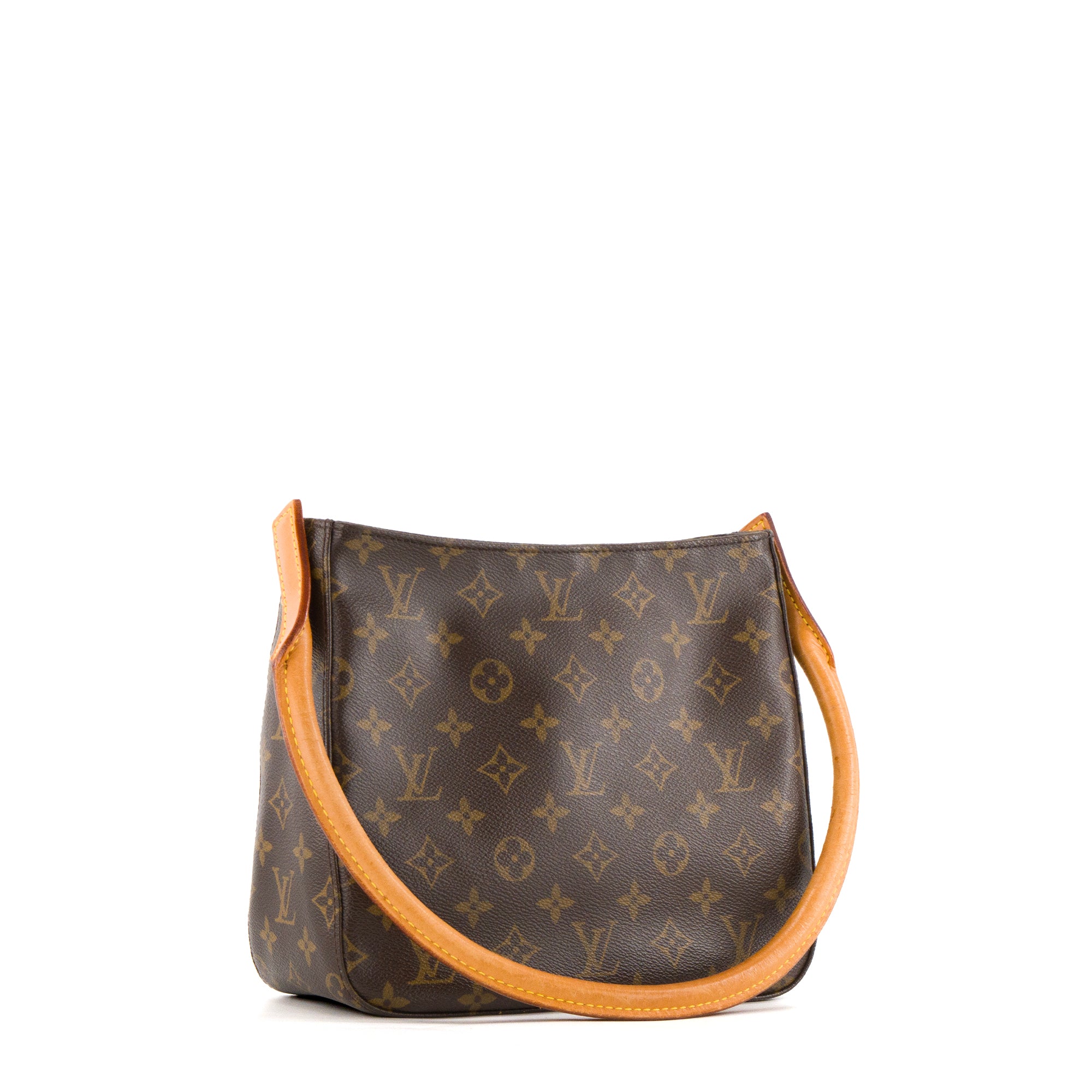 LOUIS VUITTON - Sac à épaule Looping Louis Vuitton en toile enduite vintage